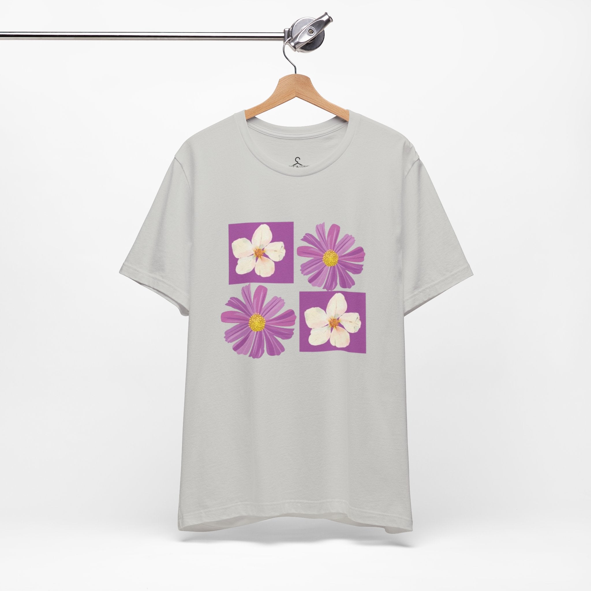 Floral Aesthetic T-Shirt – Blooming Flowers Minimal Graphic Tee (Unisex)