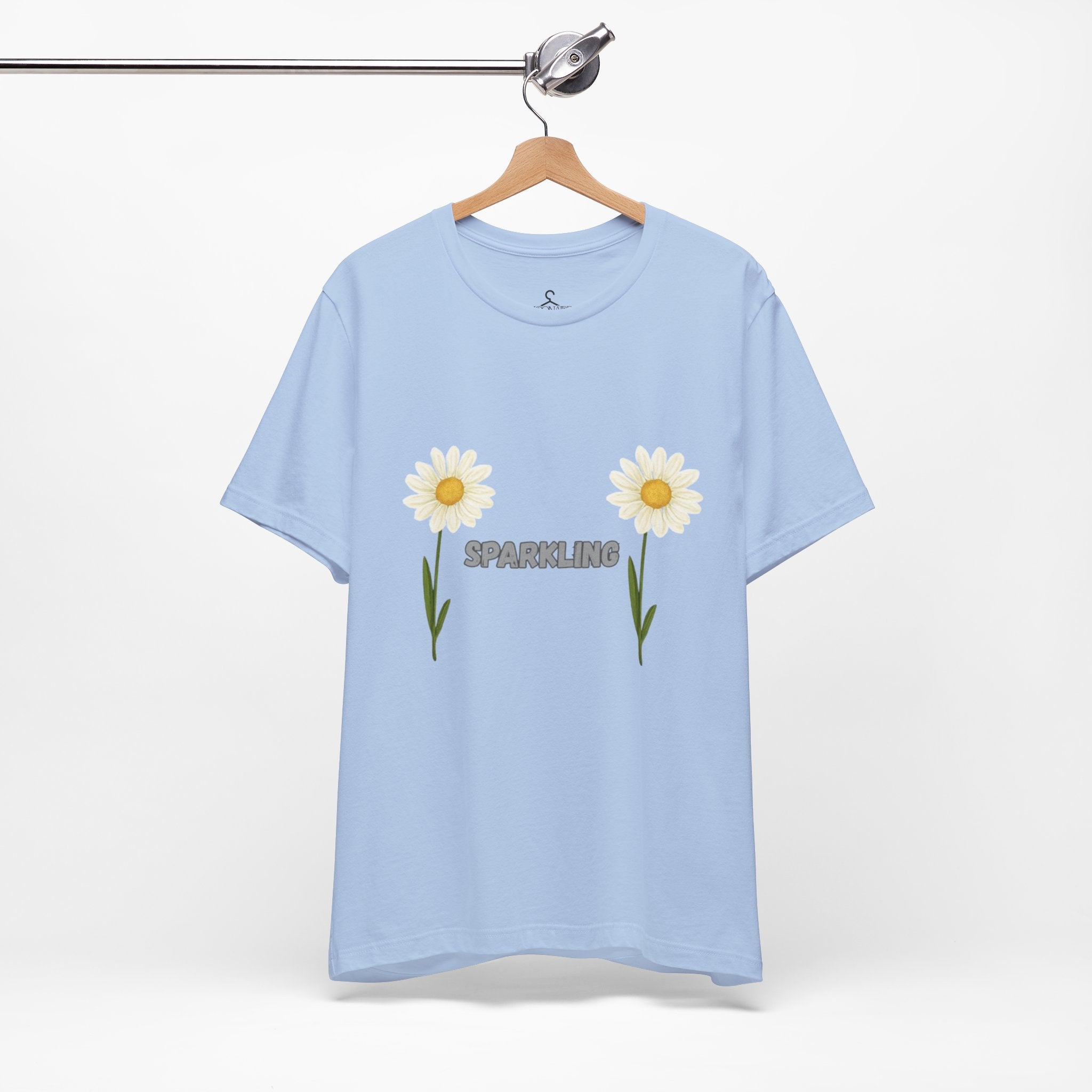 Sparkling Flower T-Shirt – Positive Vibes Aesthetic Graphic Tee (Unisex)