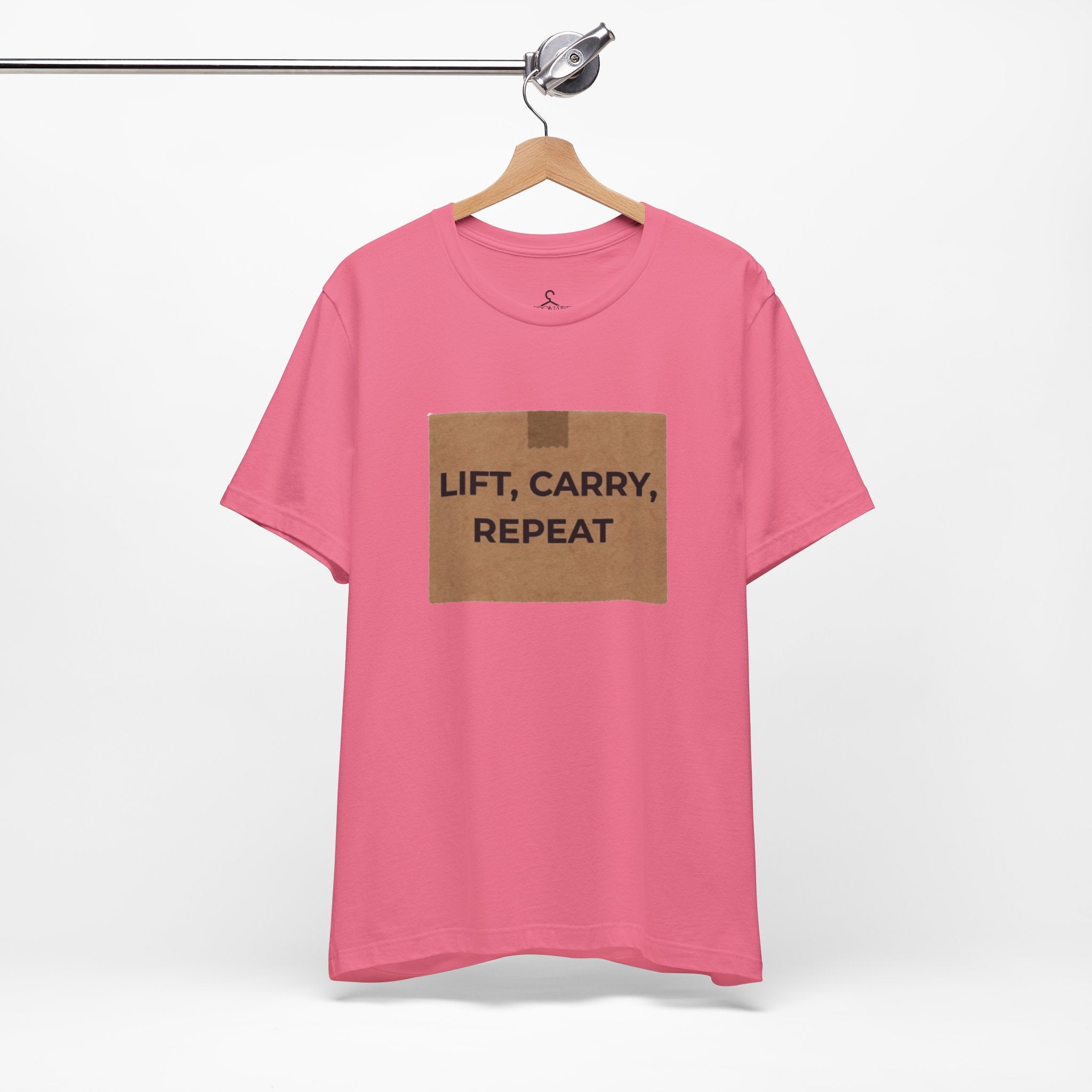 Lift Carry Repeat T-Shirt – Strength Training Fitness Graphic Tee (Unisex)