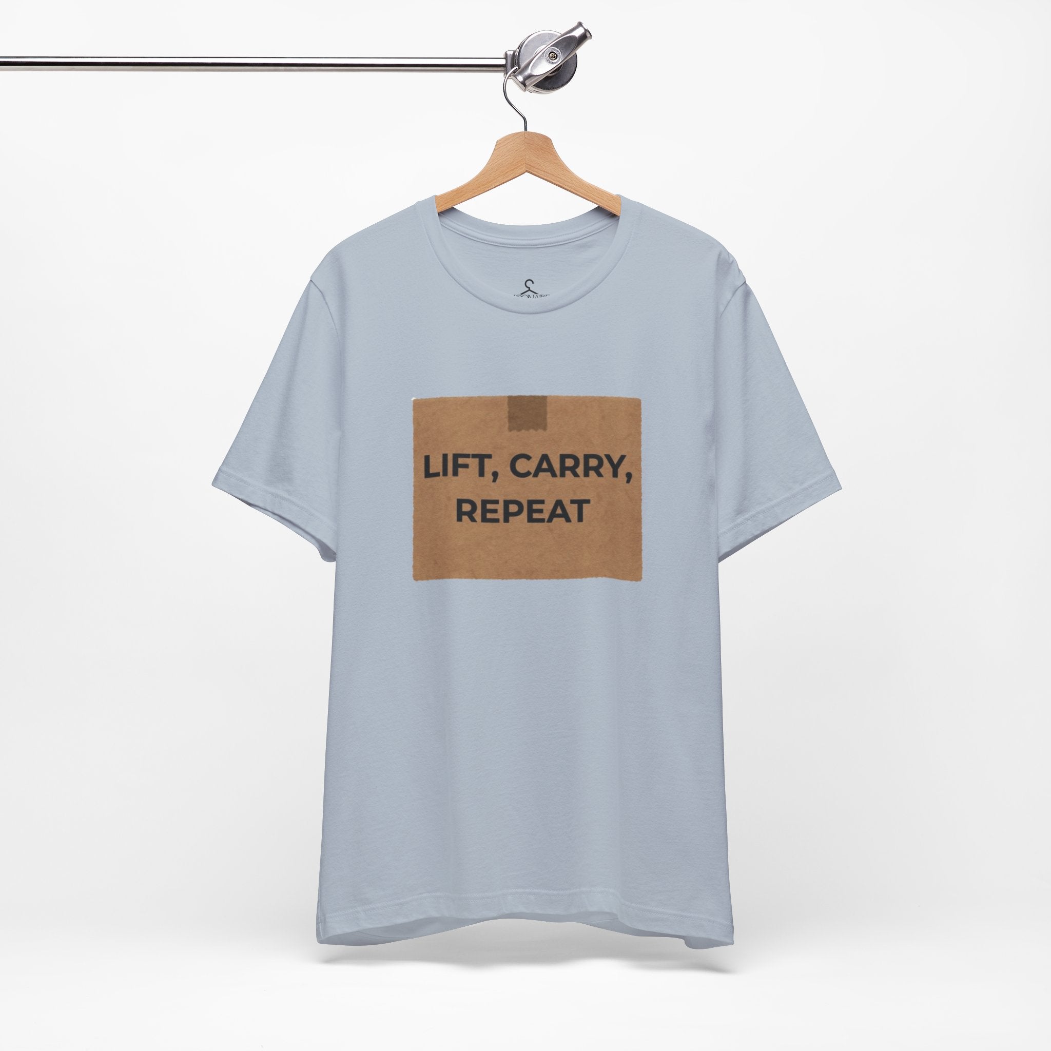 Lift Carry Repeat T-Shirt – Strength Training Fitness Graphic Tee (Unisex)