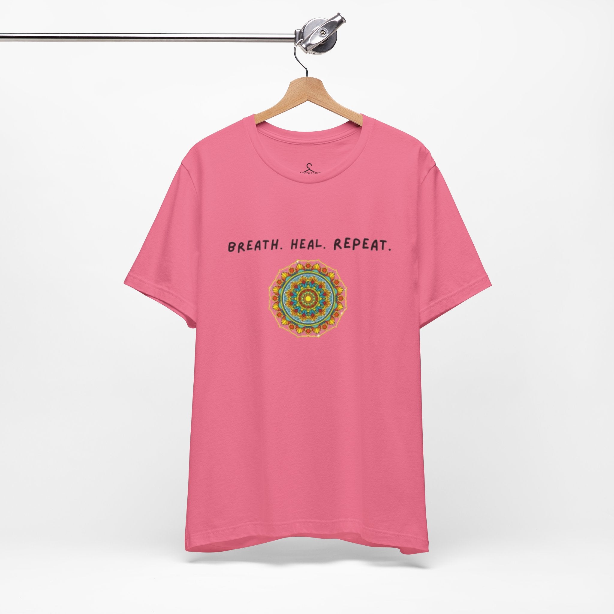 Heal Breathe Repeat T-Shirt – Yoga Mindfulness Meditation Graphic Tee (Unisex)