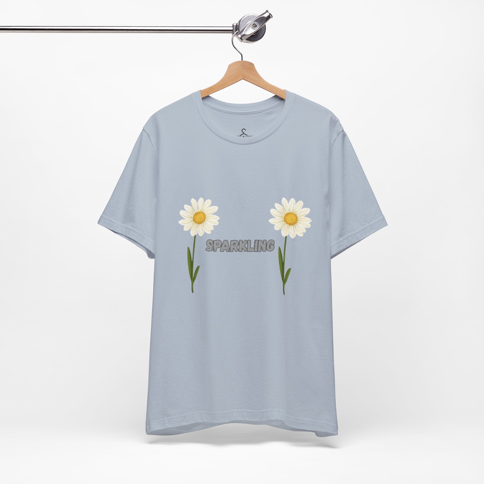 Sparkling Flower T-Shirt – Positive Vibes Aesthetic Graphic Tee (Unisex)