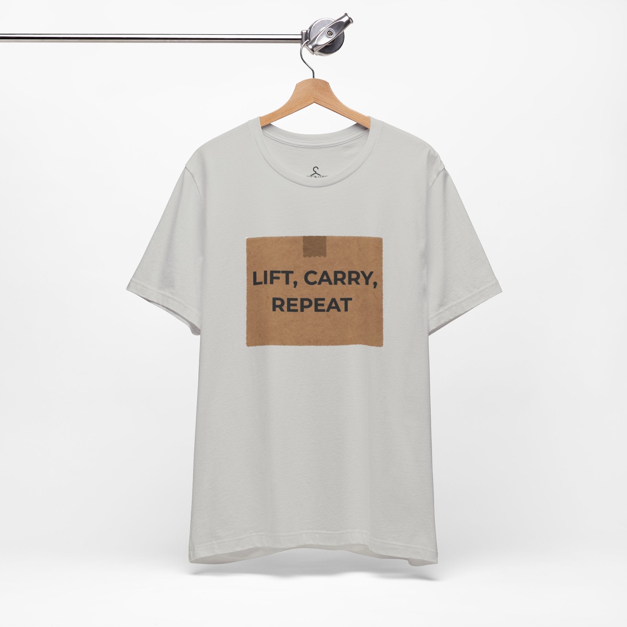 Lift Carry Repeat T-Shirt – Strength Training Fitness Graphic Tee (Unisex)
