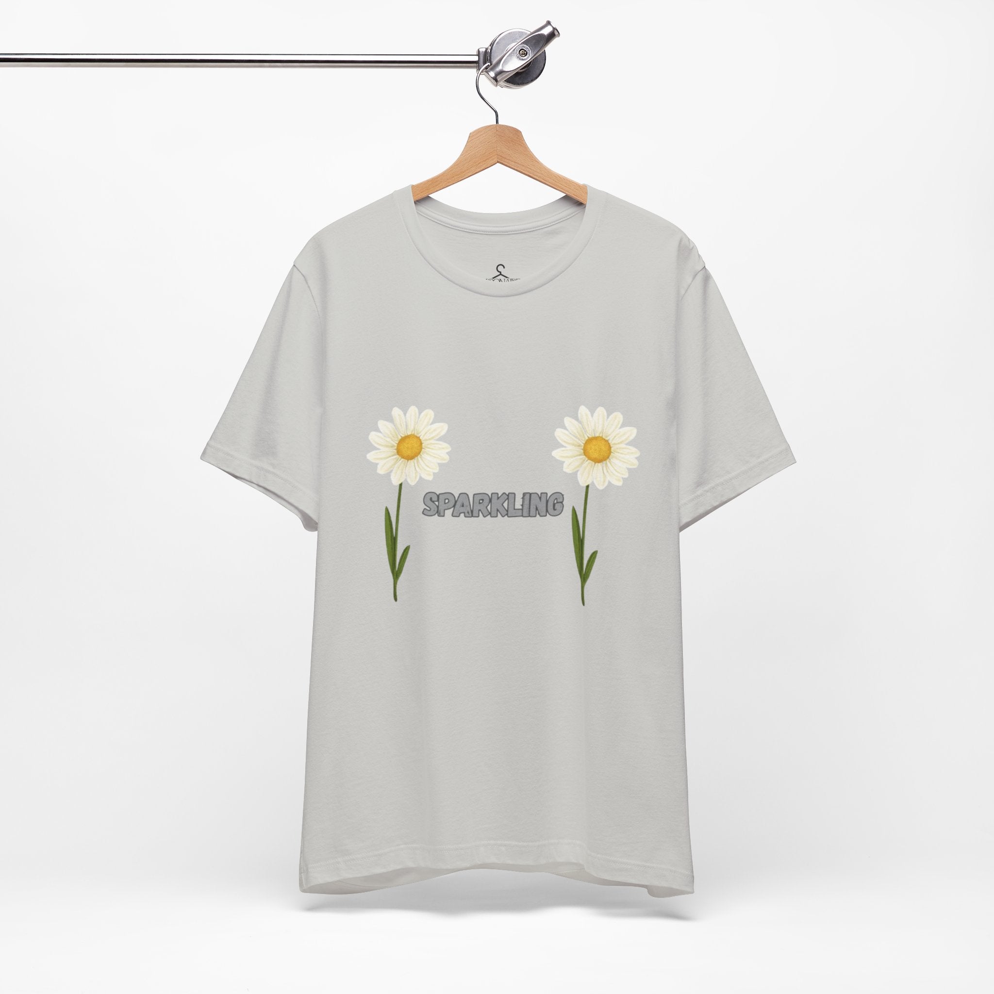 Sparkling Flower T-Shirt – Positive Vibes Aesthetic Graphic Tee (Unisex)