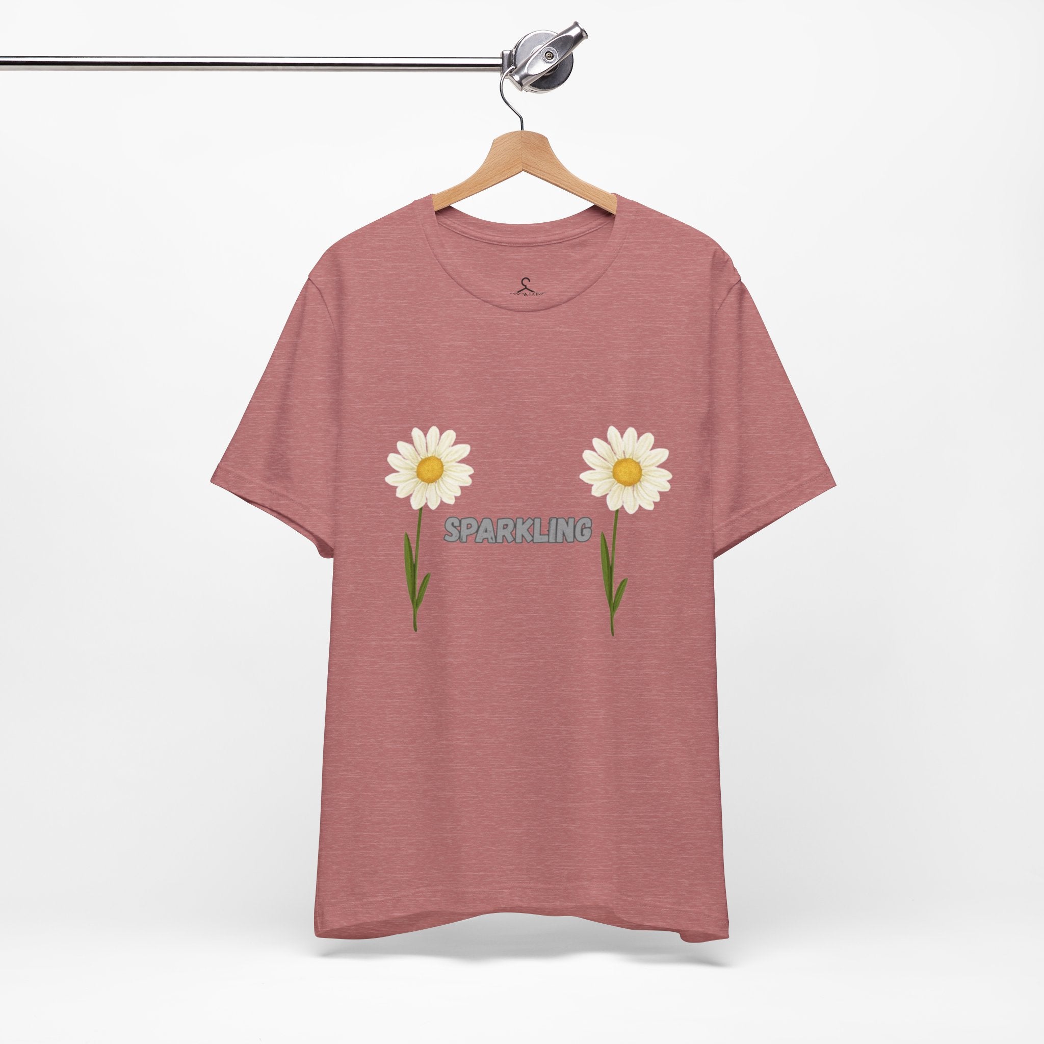 Sparkling Flower T-Shirt – Positive Vibes Aesthetic Graphic Tee (Unisex)