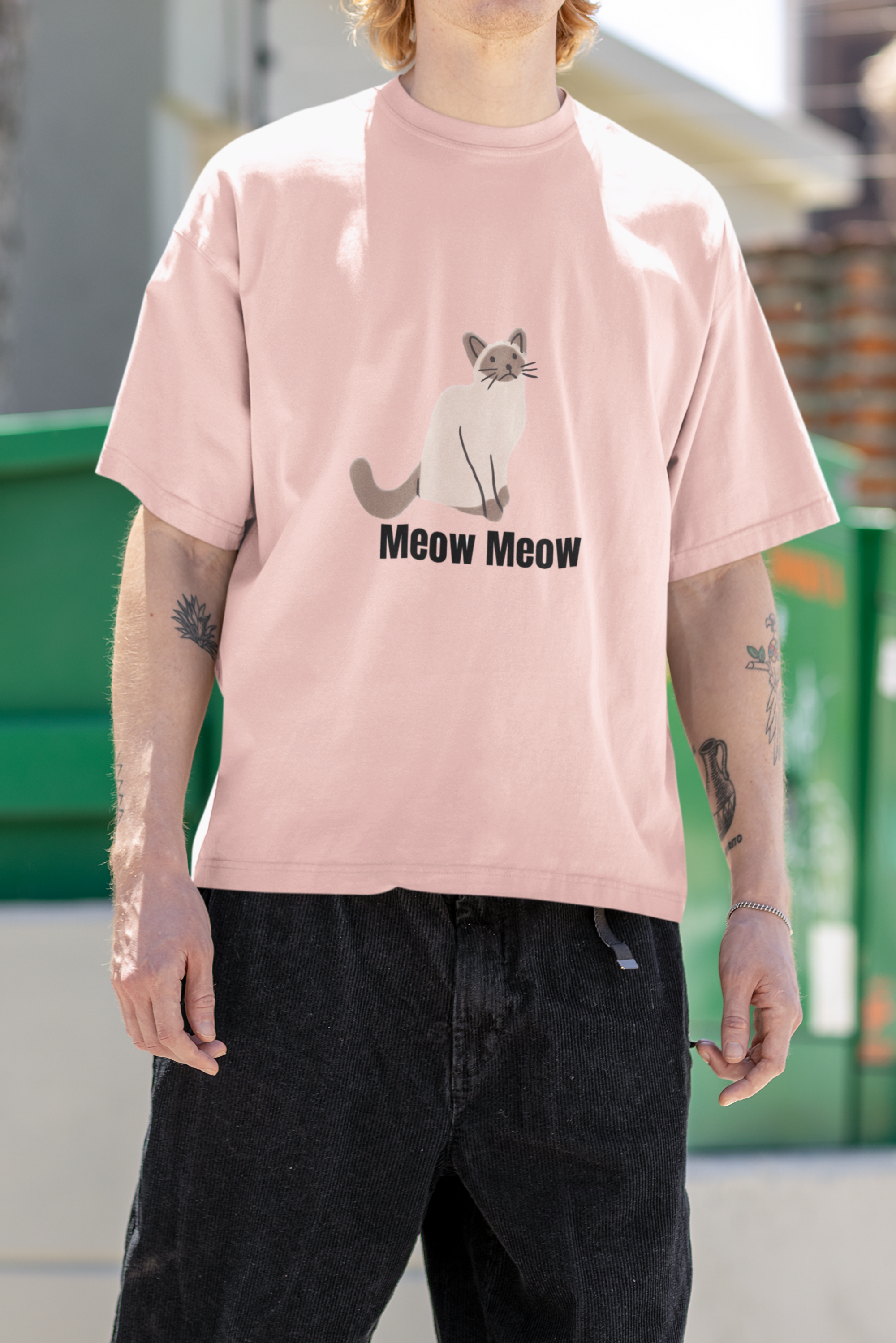Meow Meow T-Shirt – Cute Cat Lover Graphic Tee