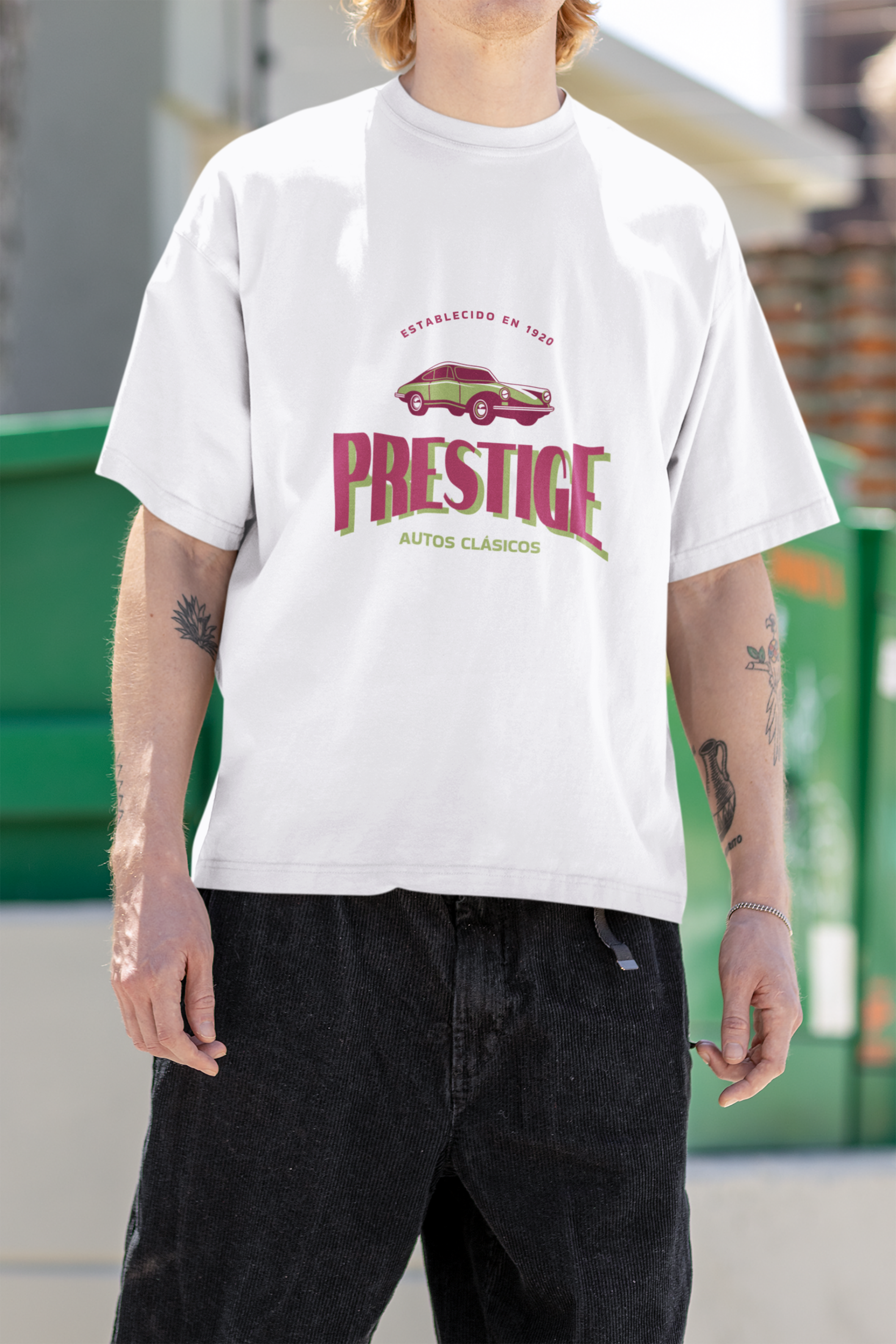 Prestige Vintage Car T-Shirt – Retro Classic Auto Graphic Tee
