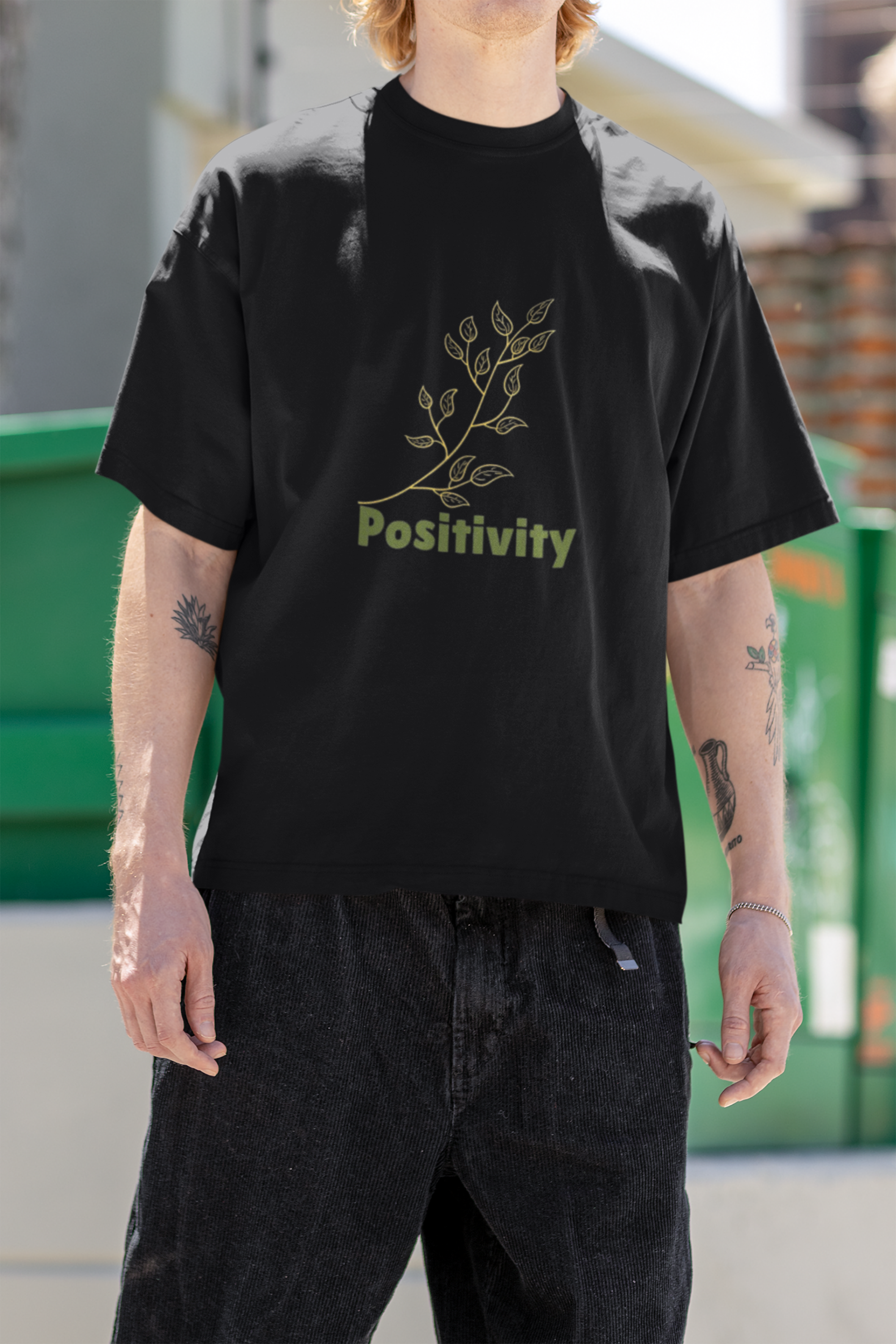 Positivity Flower T-Shirt – Aesthetic Graphic Tee with Positive Vibes (Unisex)