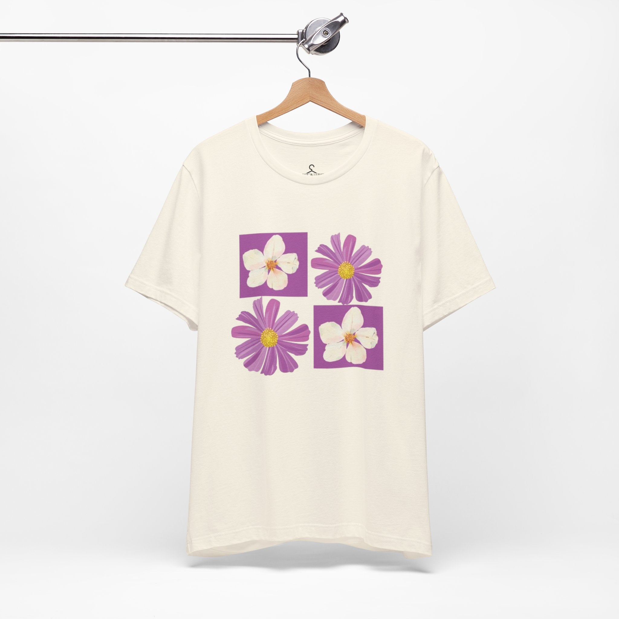 Floral Aesthetic T-Shirt – Blooming Flowers Minimal Graphic Tee (Unisex)