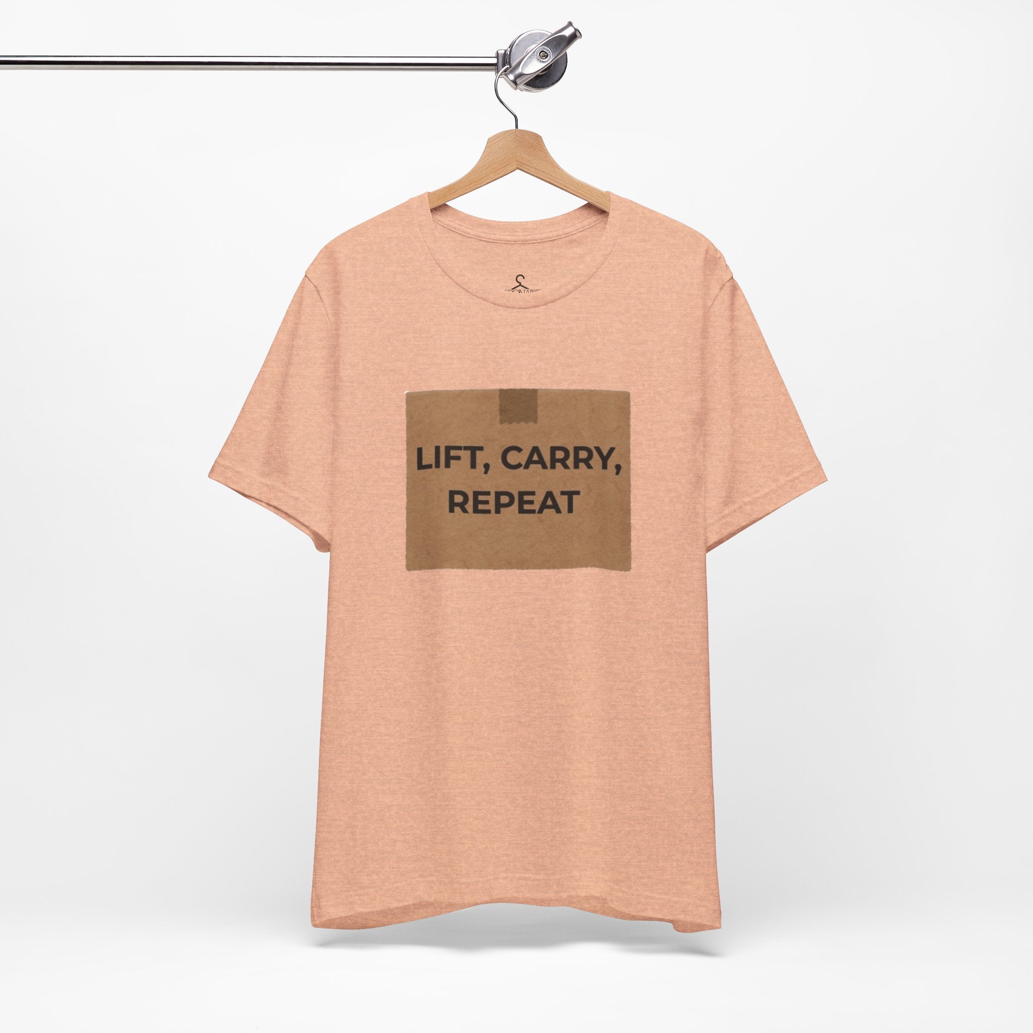 Lift Carry Repeat T-Shirt – Strength Training Fitness Graphic Tee (Unisex)