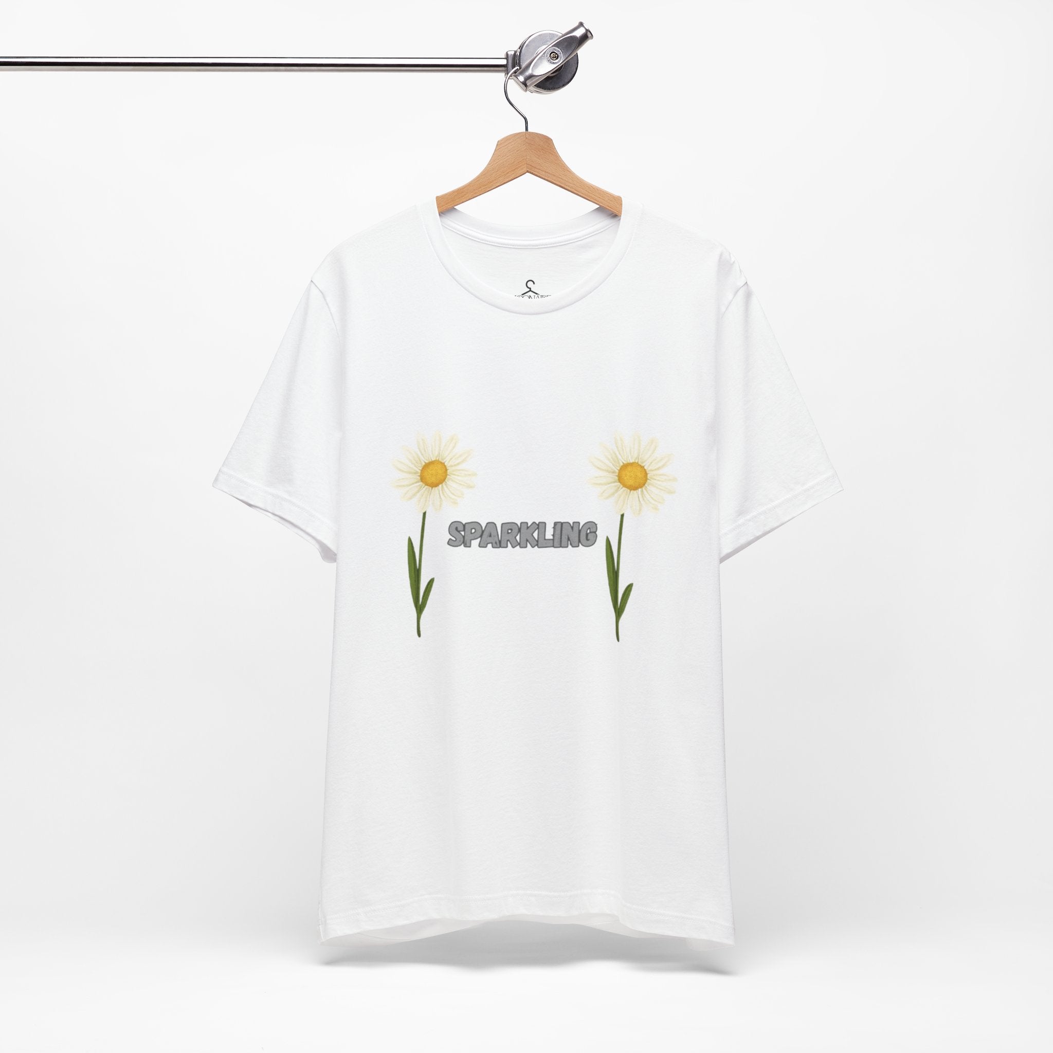 Sparkling Flower T-Shirt – Positive Vibes Aesthetic Graphic Tee (Unisex)