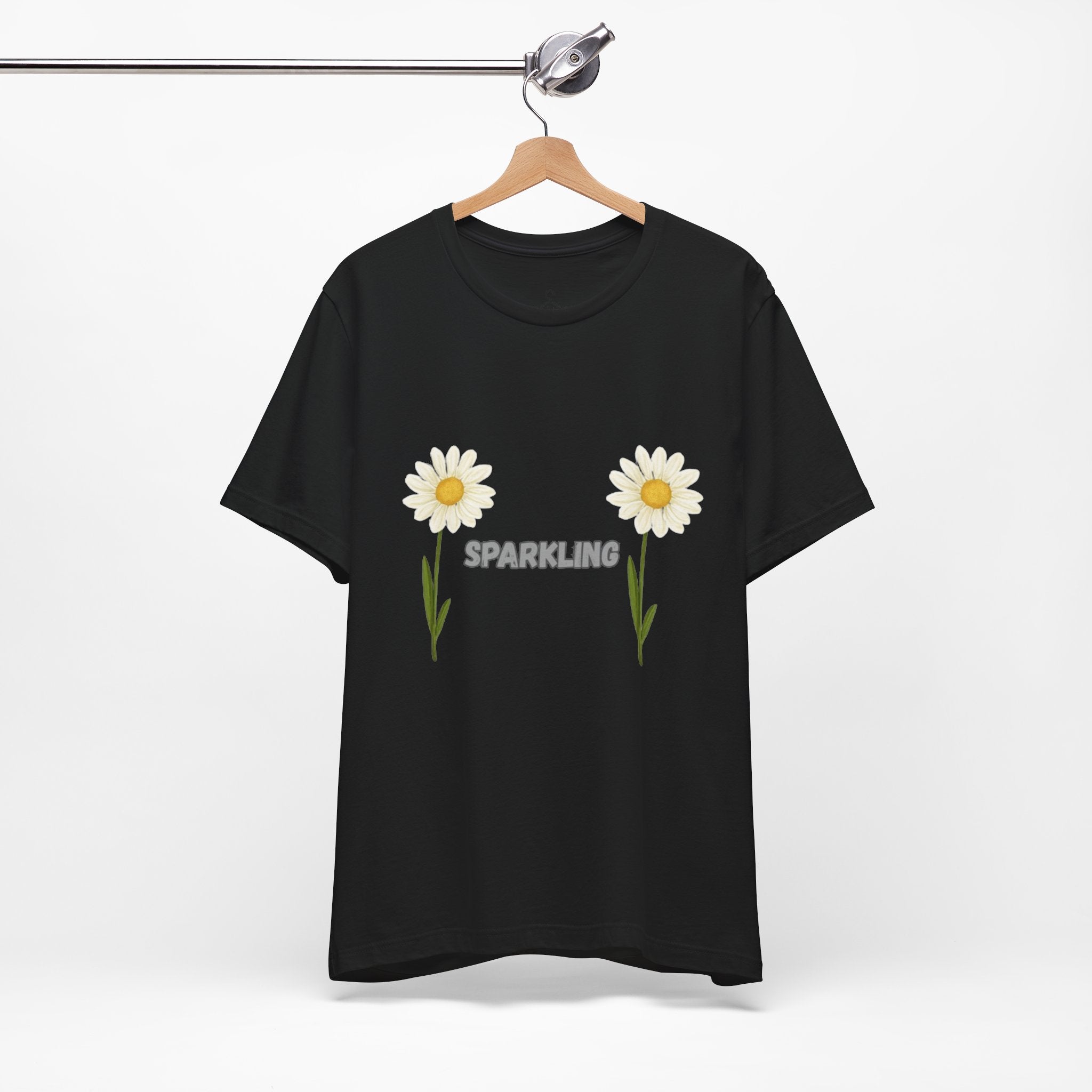 Sparkling Flower T-Shirt – Positive Vibes Aesthetic Graphic Tee (Unisex)