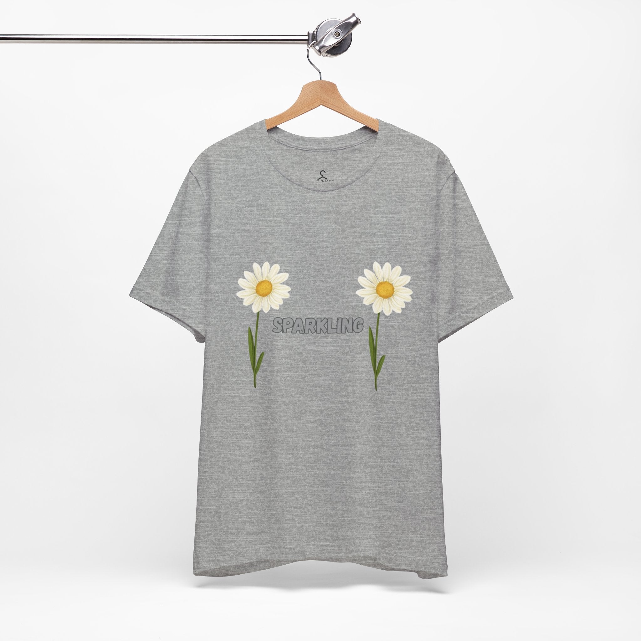 Sparkling Flower T-Shirt – Positive Vibes Aesthetic Graphic Tee (Unisex)