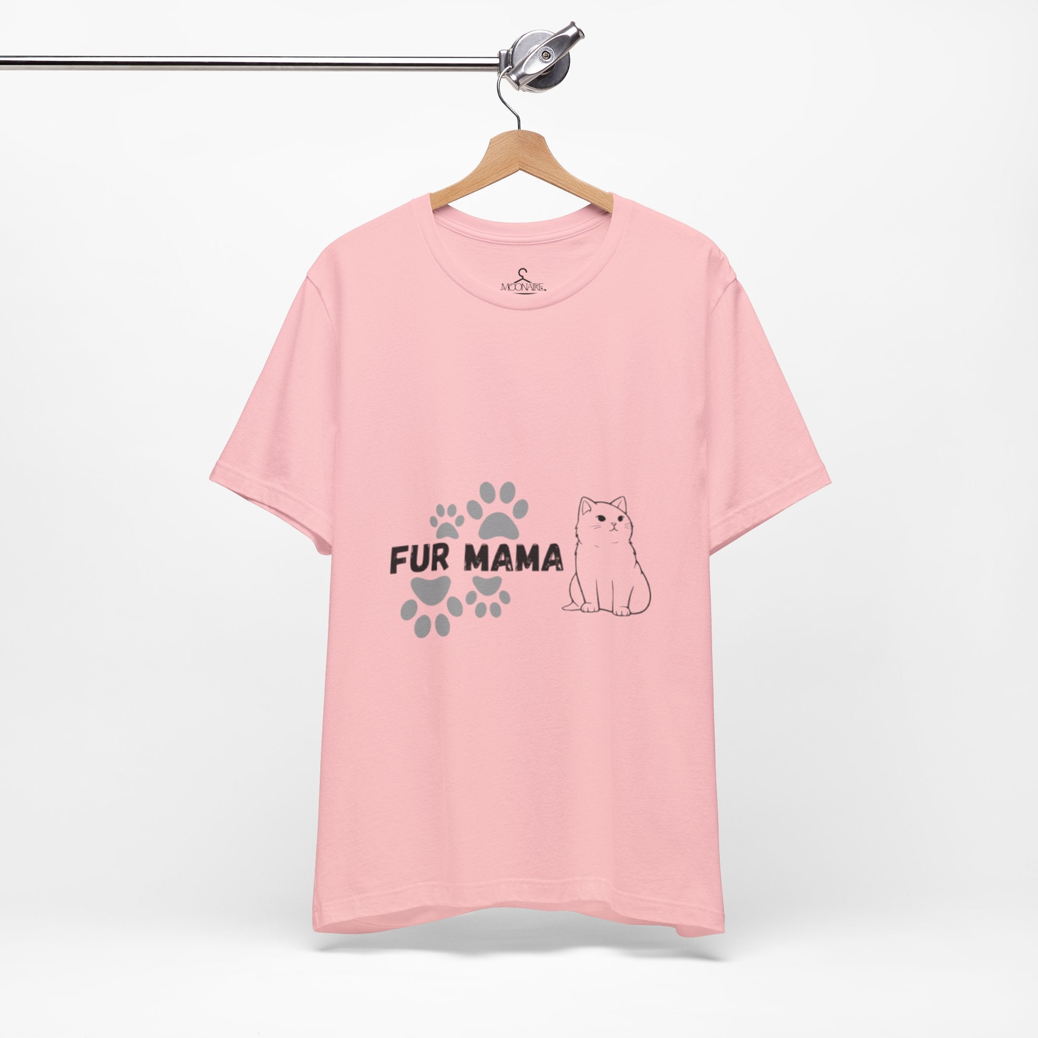 Fur Mama T-Shirt-Cute Cat Lover Tee for Pet Moms