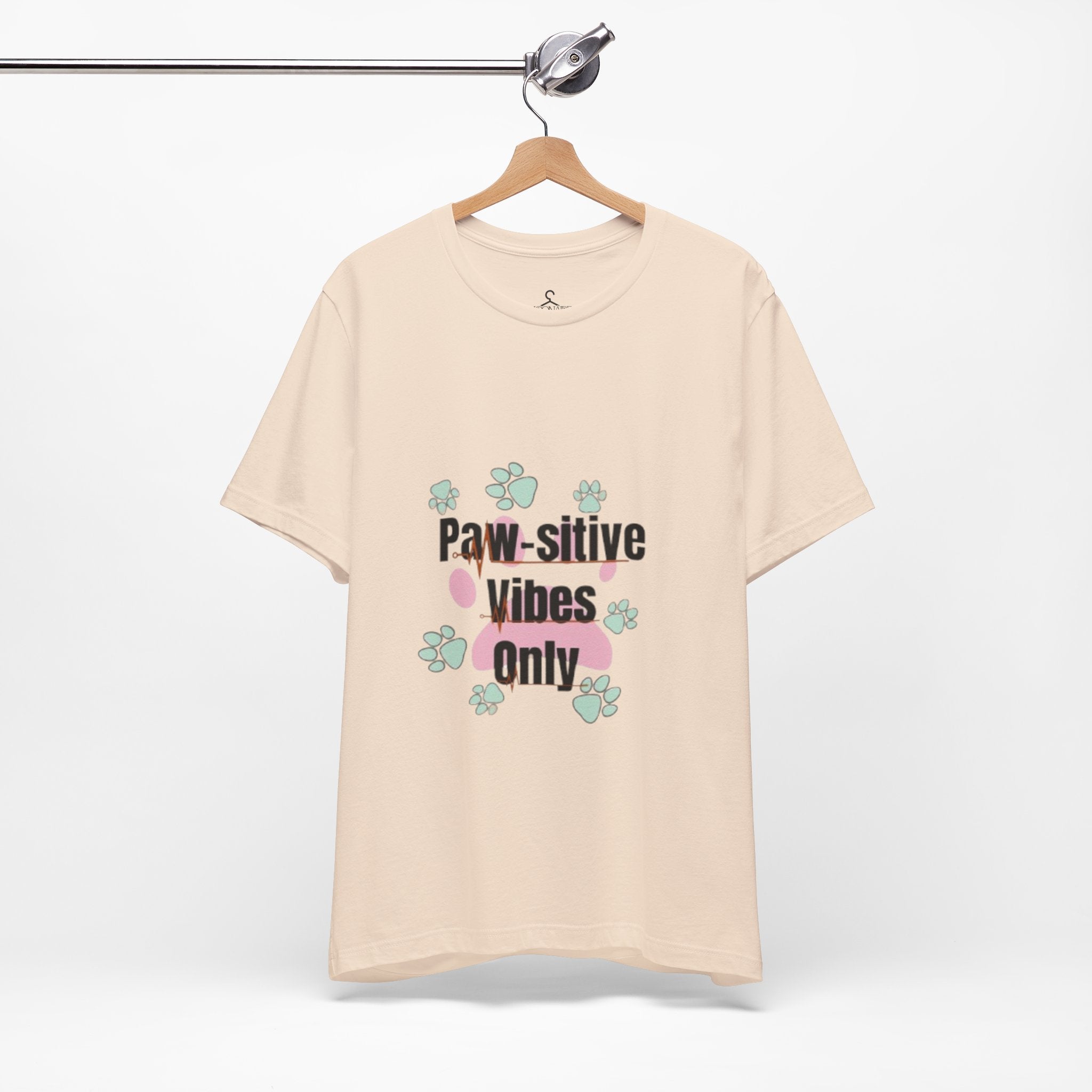 Paw-sitive Vibes T-Shirt – Cute Paws Graphic Tee for Pet Lovers