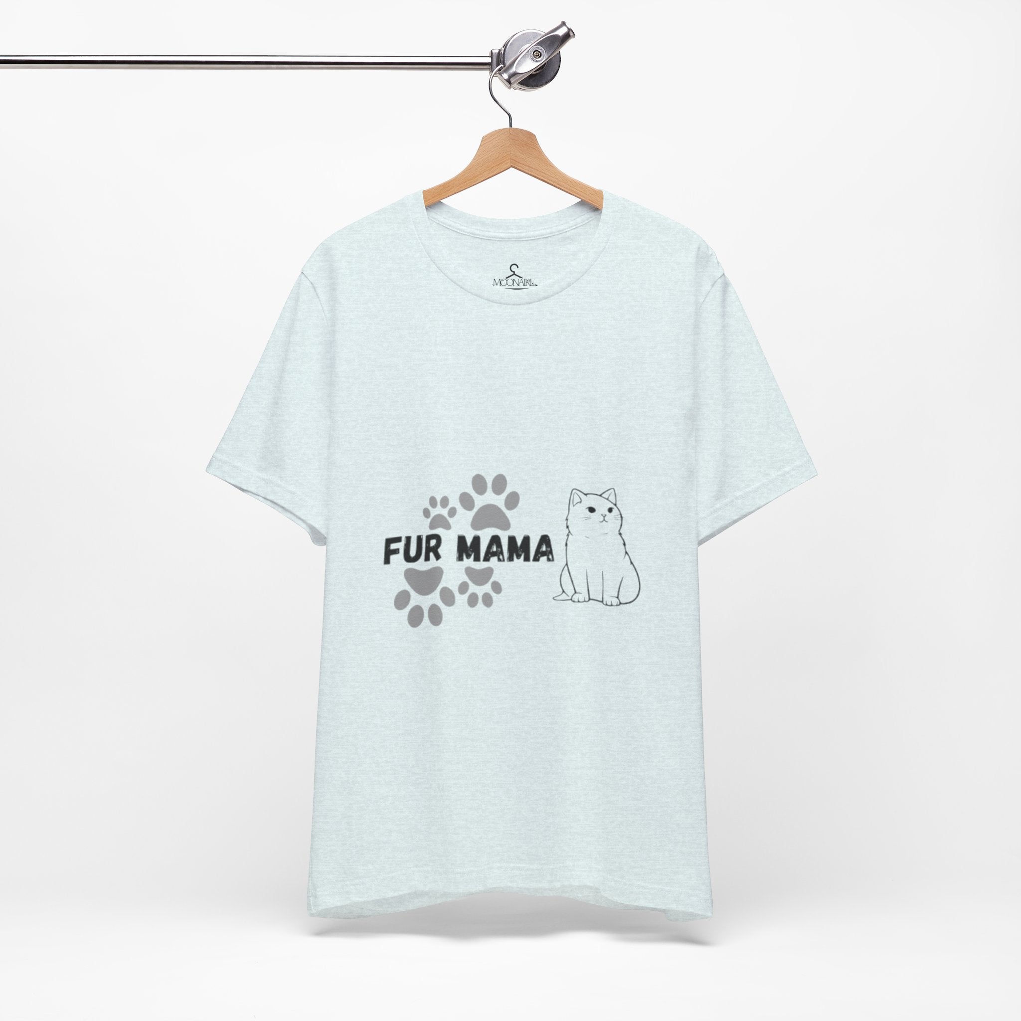 Fur Mama T-Shirt-Cute Cat Lover Tee for Pet Moms