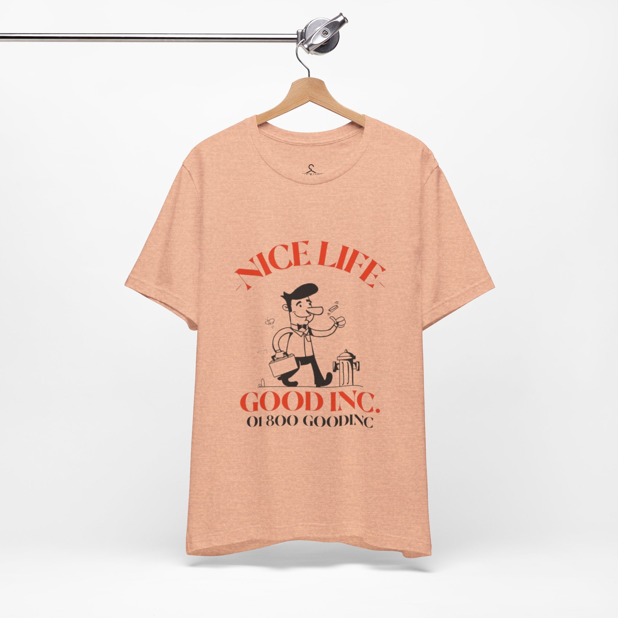 Retro Vintage Nice Life Gooding T-Shirt – Aesthetic Cartoon Graphic Tee