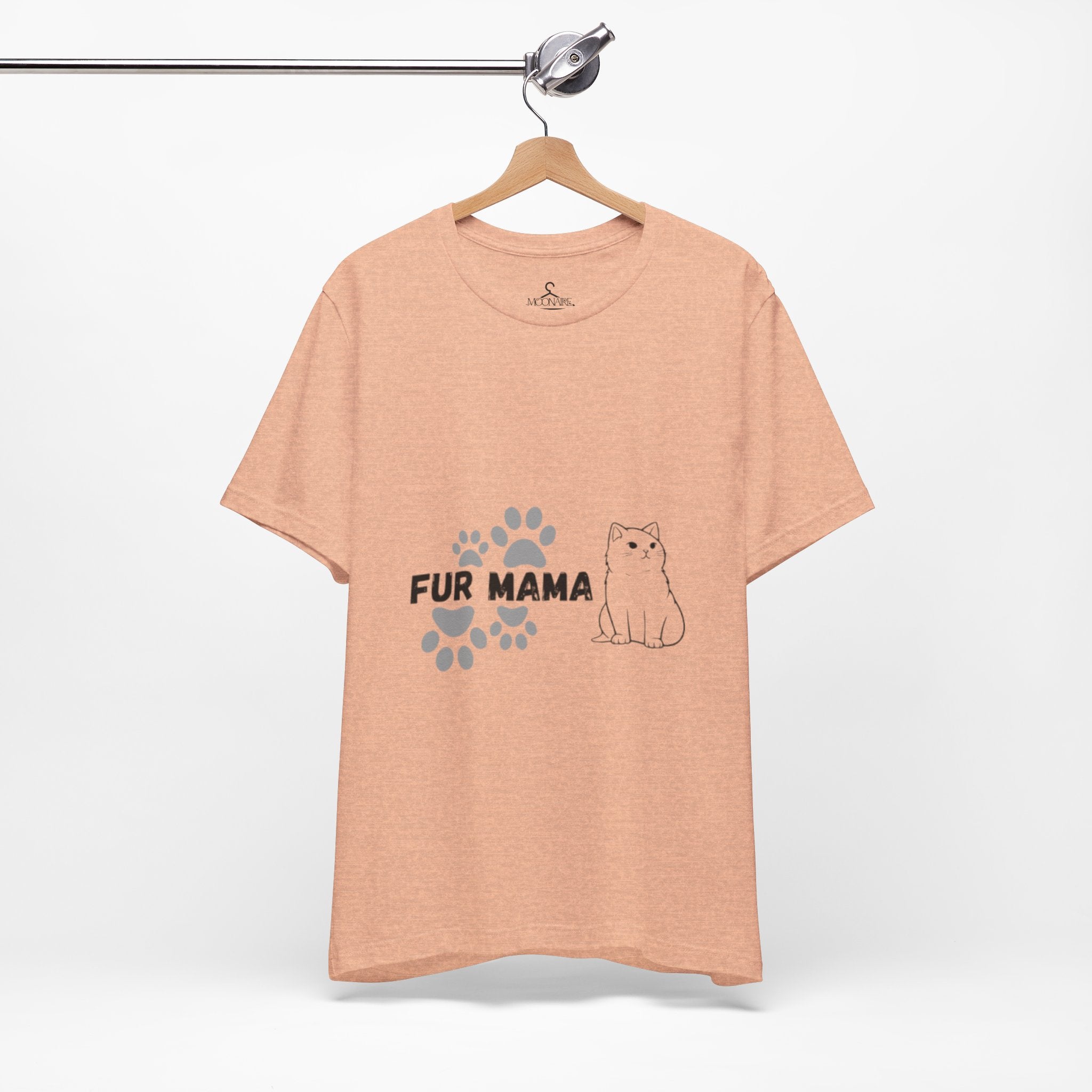 Fur Mama T-Shirt-Cute Cat Lover Tee for Pet Moms