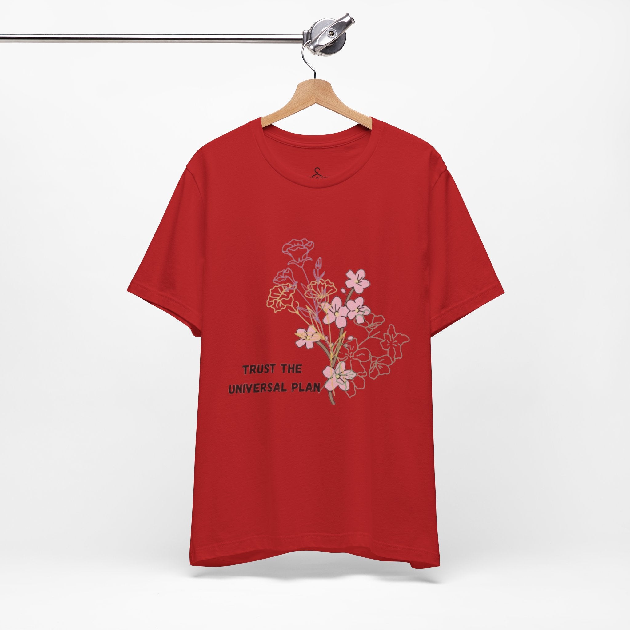 Trust the Universal Plan T-Shirt – Spiritual Flower Positive Vibes Graphic Tee (Unisex)