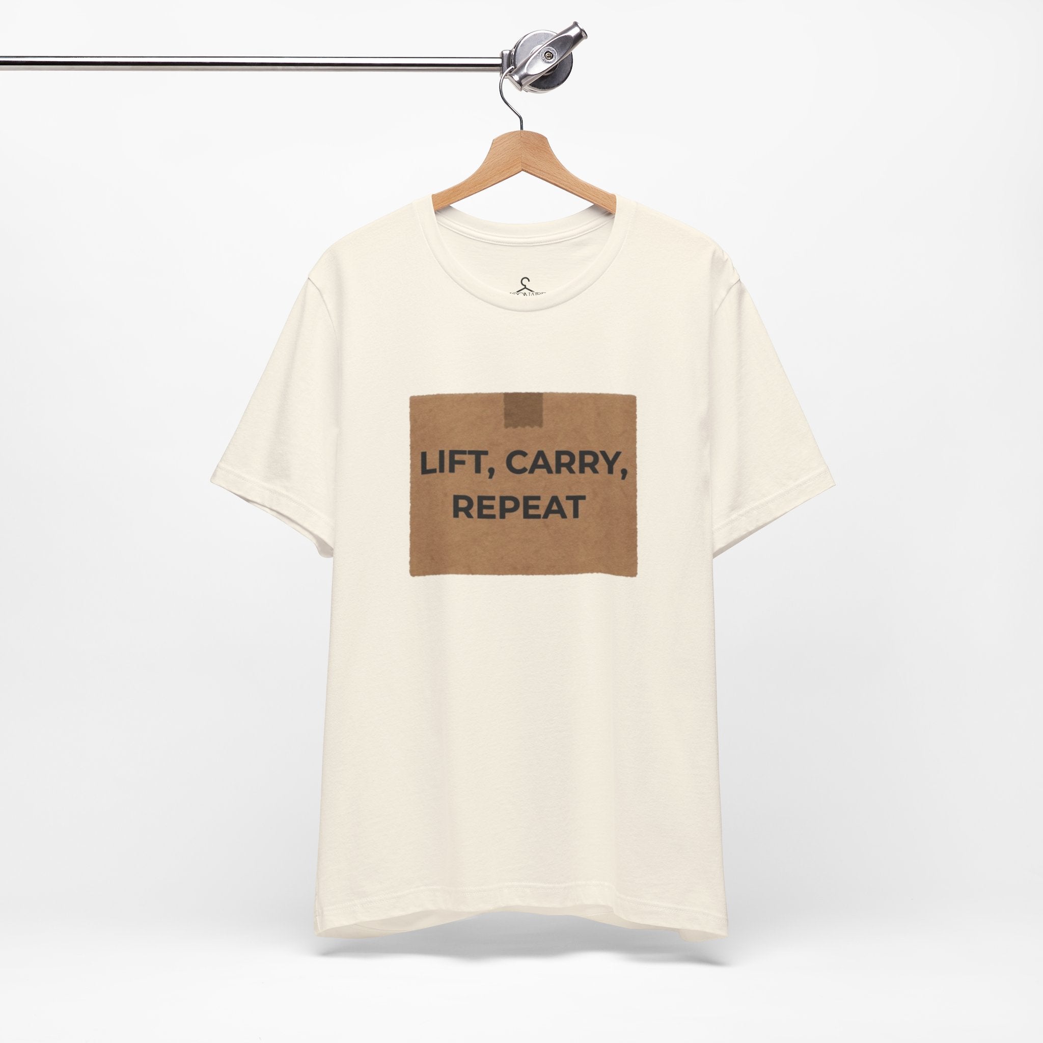 Lift Carry Repeat T-Shirt – Strength Training Fitness Graphic Tee (Unisex)