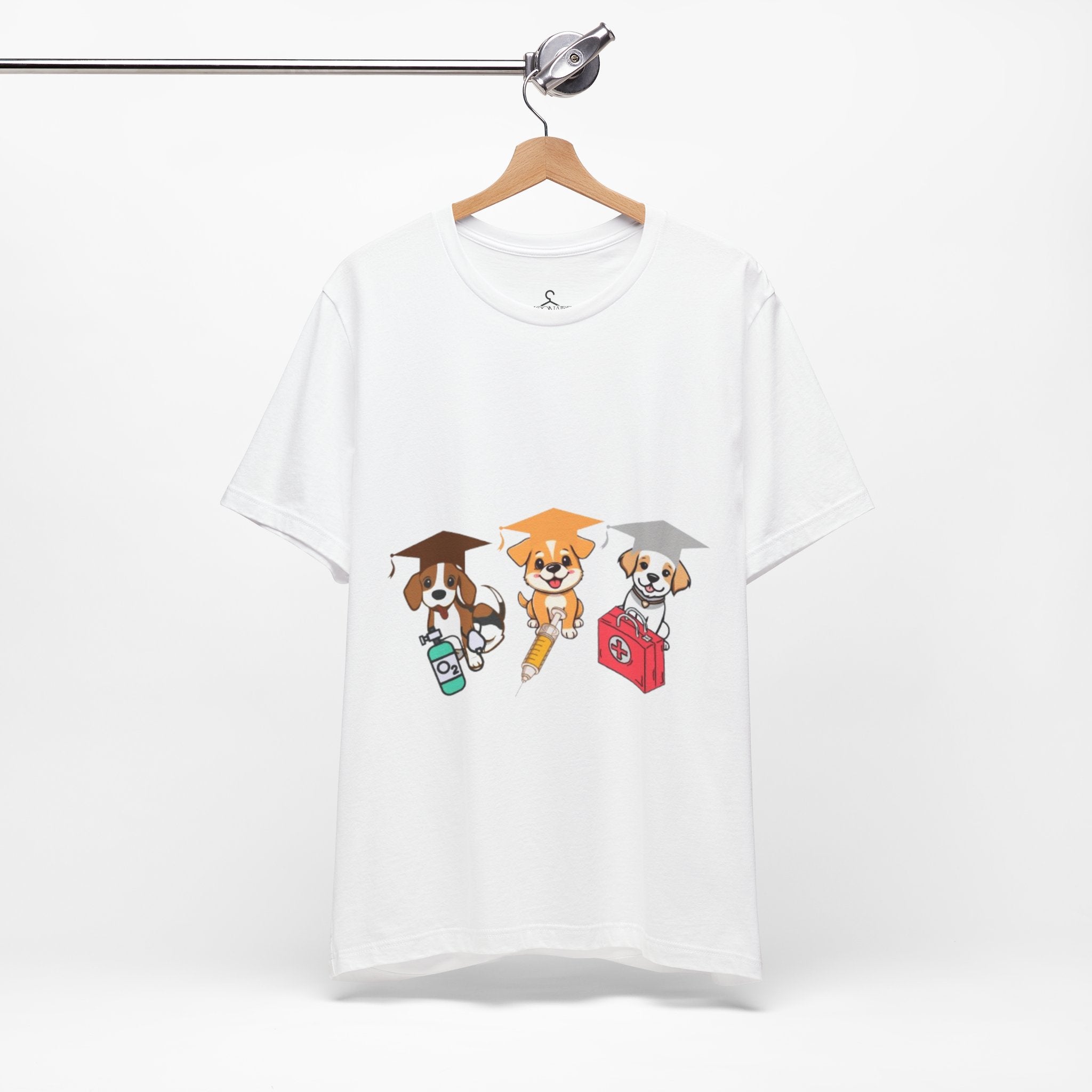 Three Dogs Graphic T-Shirt – Cute Dog Lover Tee
