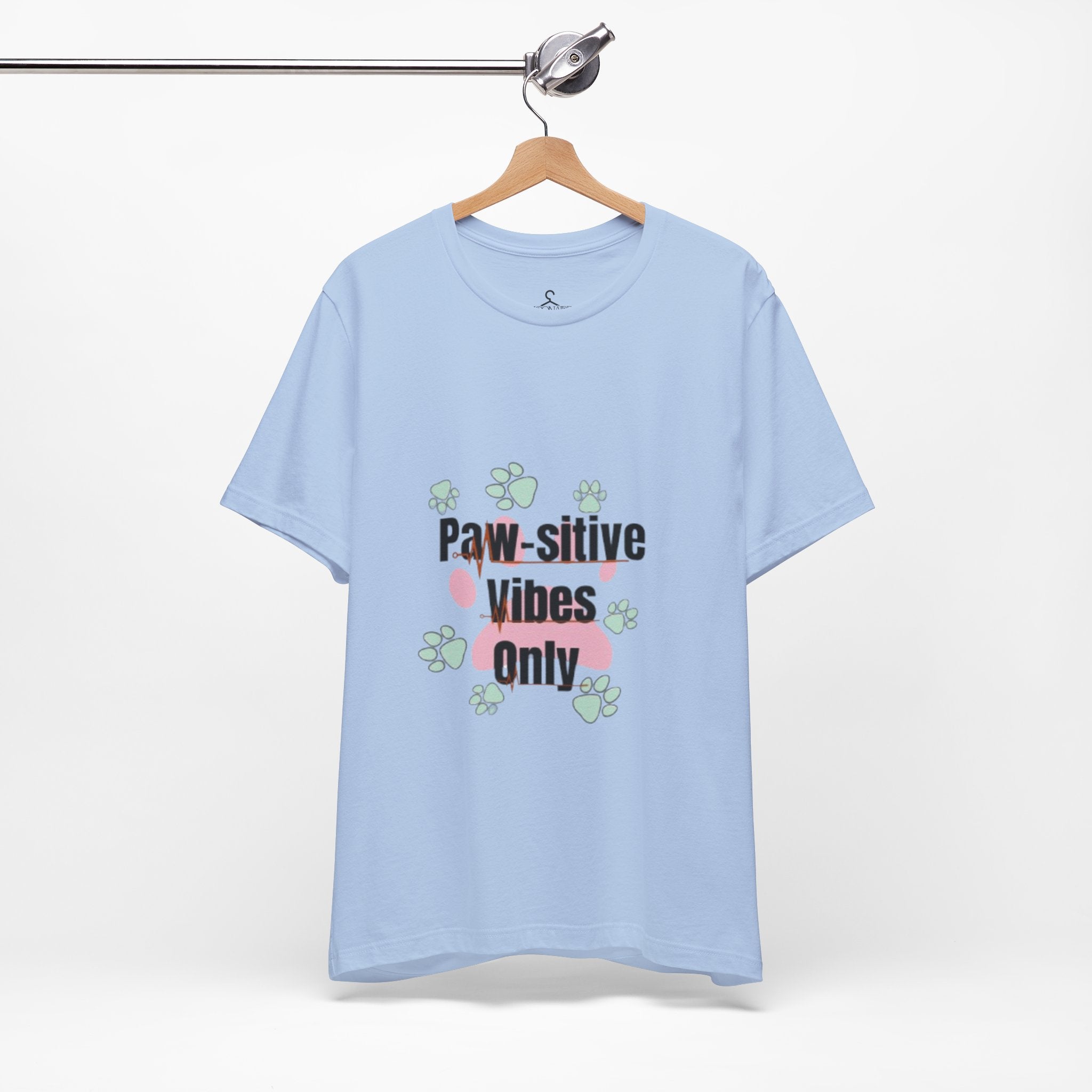 Paw-sitive Vibes T-Shirt – Cute Paws Graphic Tee for Pet Lovers