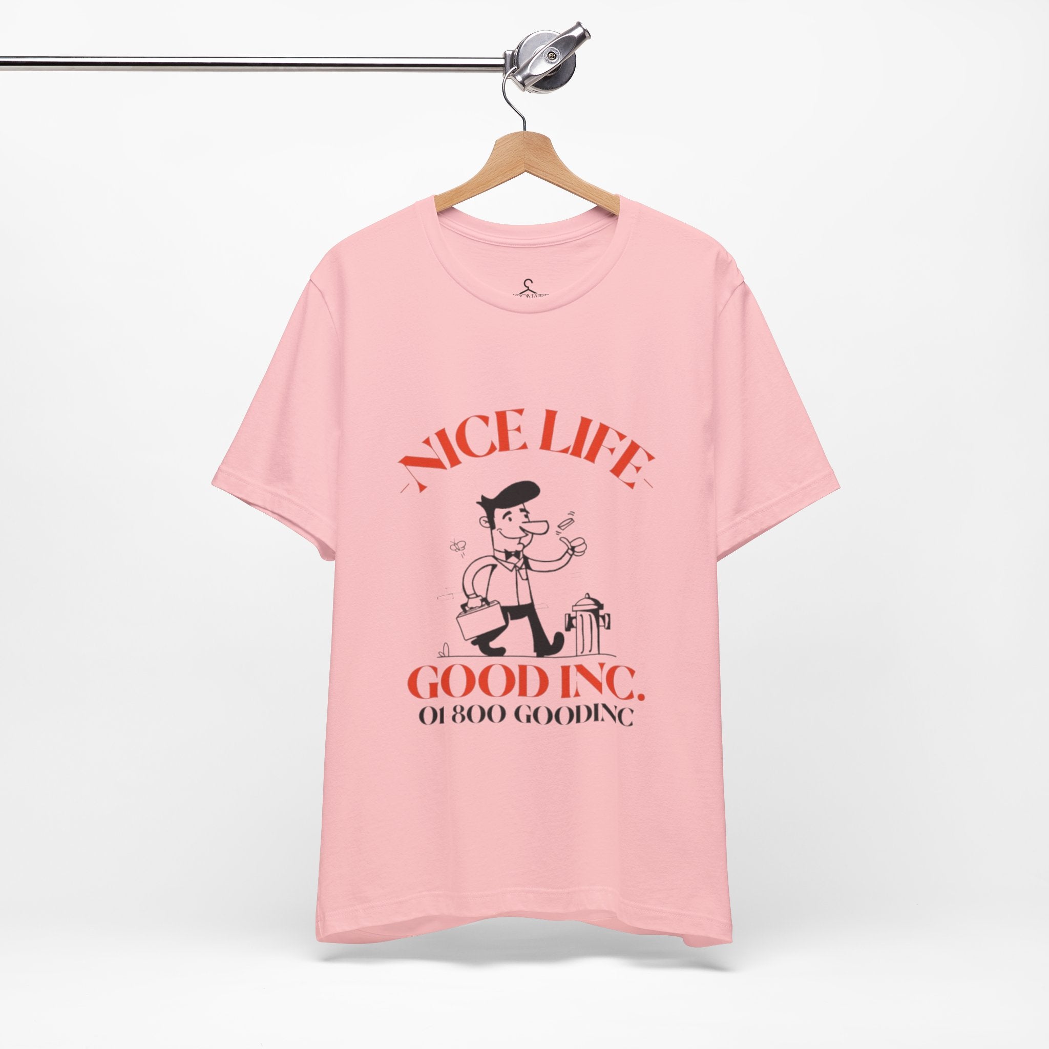 Retro Vintage Nice Life Gooding T-Shirt – Aesthetic Cartoon Graphic Tee