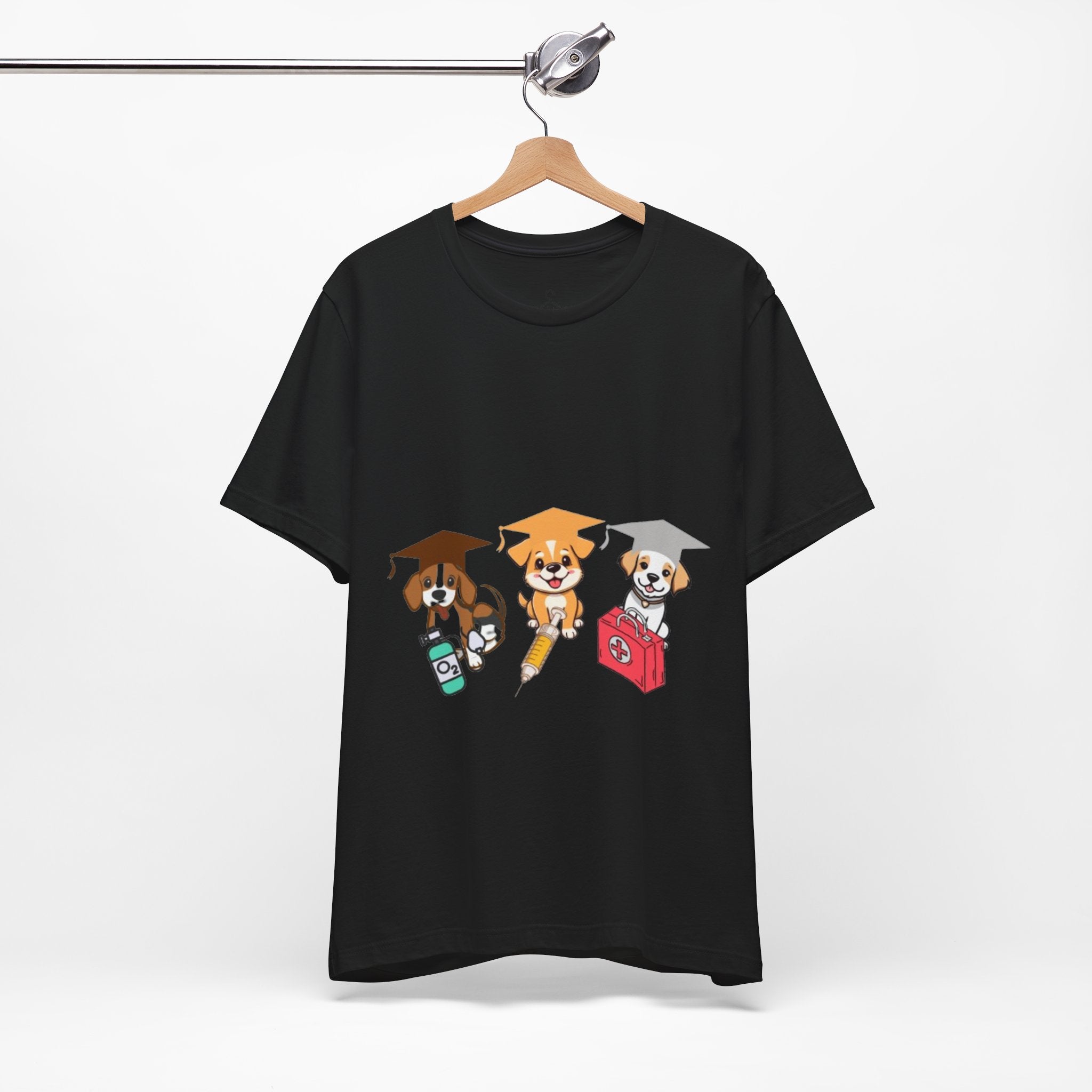 Three Dogs Graphic T-Shirt – Cute Dog Lover Tee