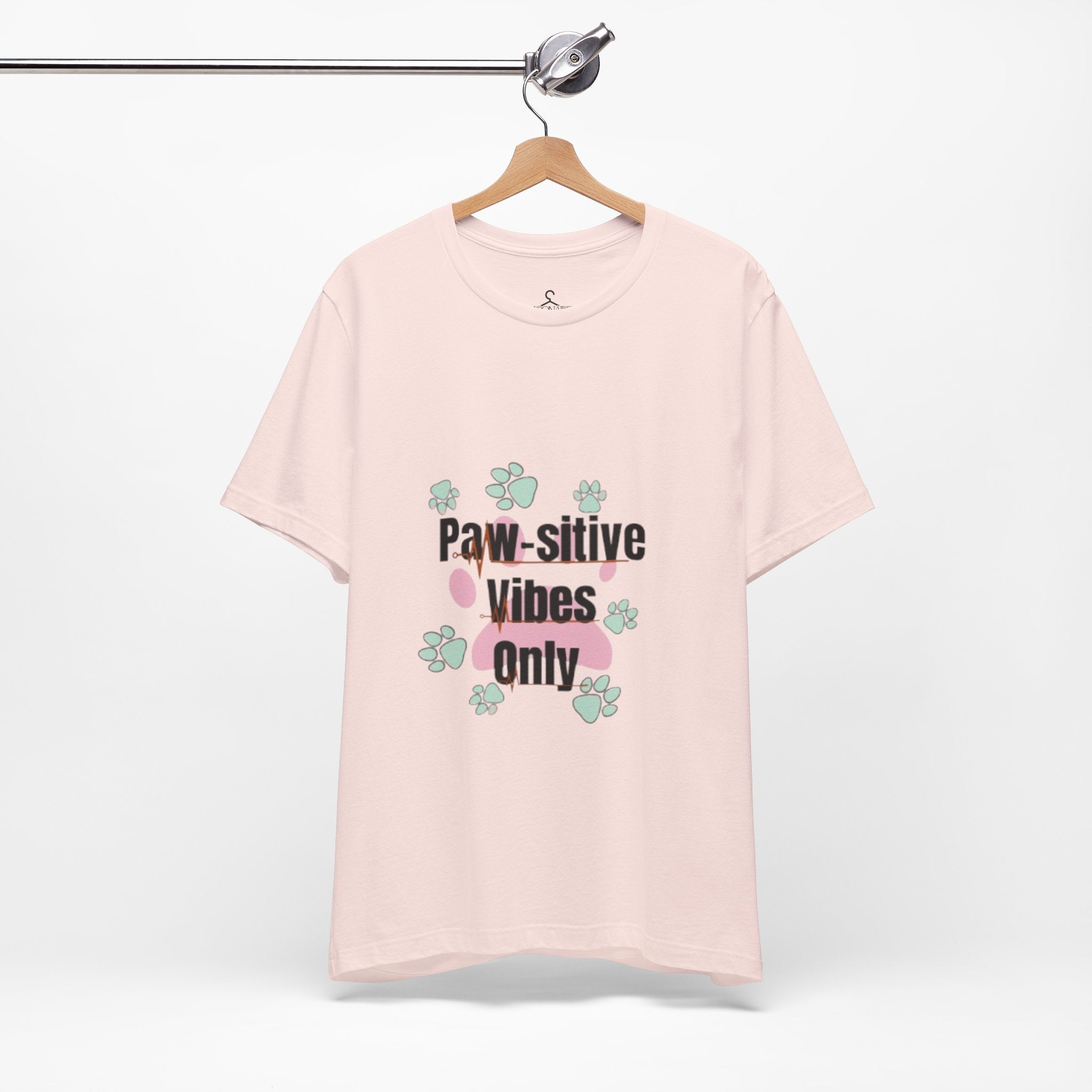 Paw-sitive Vibes T-Shirt – Cute Paws Graphic Tee for Pet Lovers