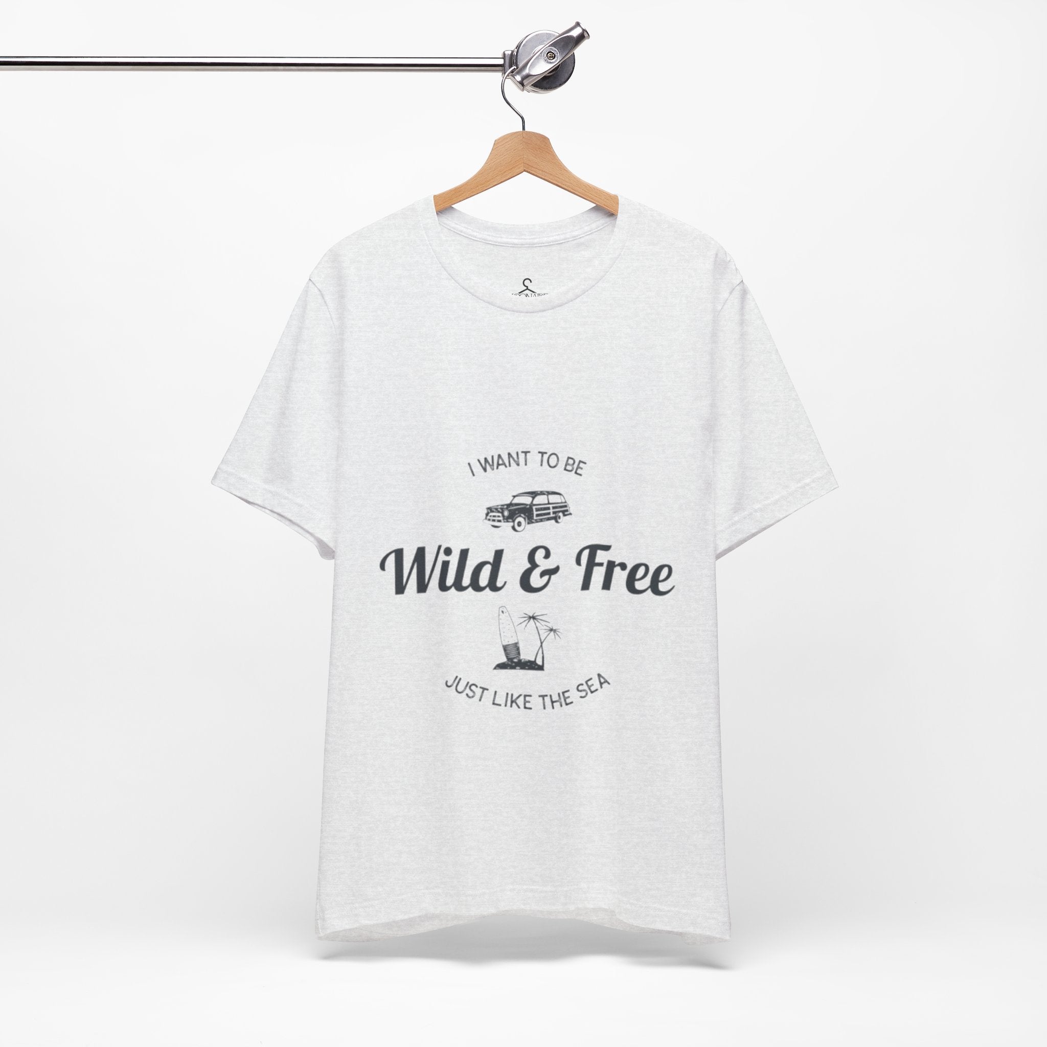 Wild and Free Adventure T-Shirt – Vintage Car & Tree Outdoor Graphic Tee
