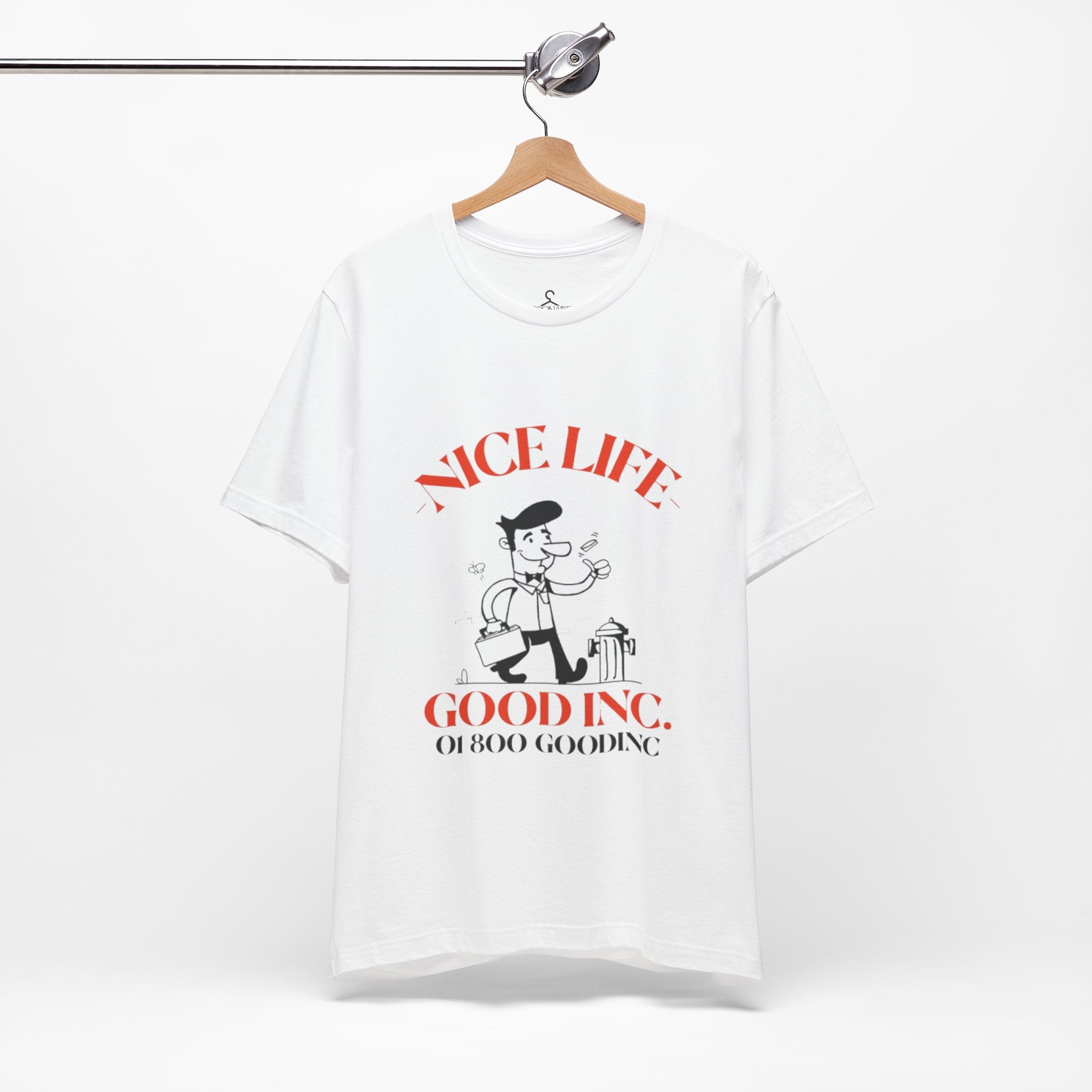 Retro Vintage Nice Life Gooding T-Shirt – Aesthetic Cartoon Graphic Tee