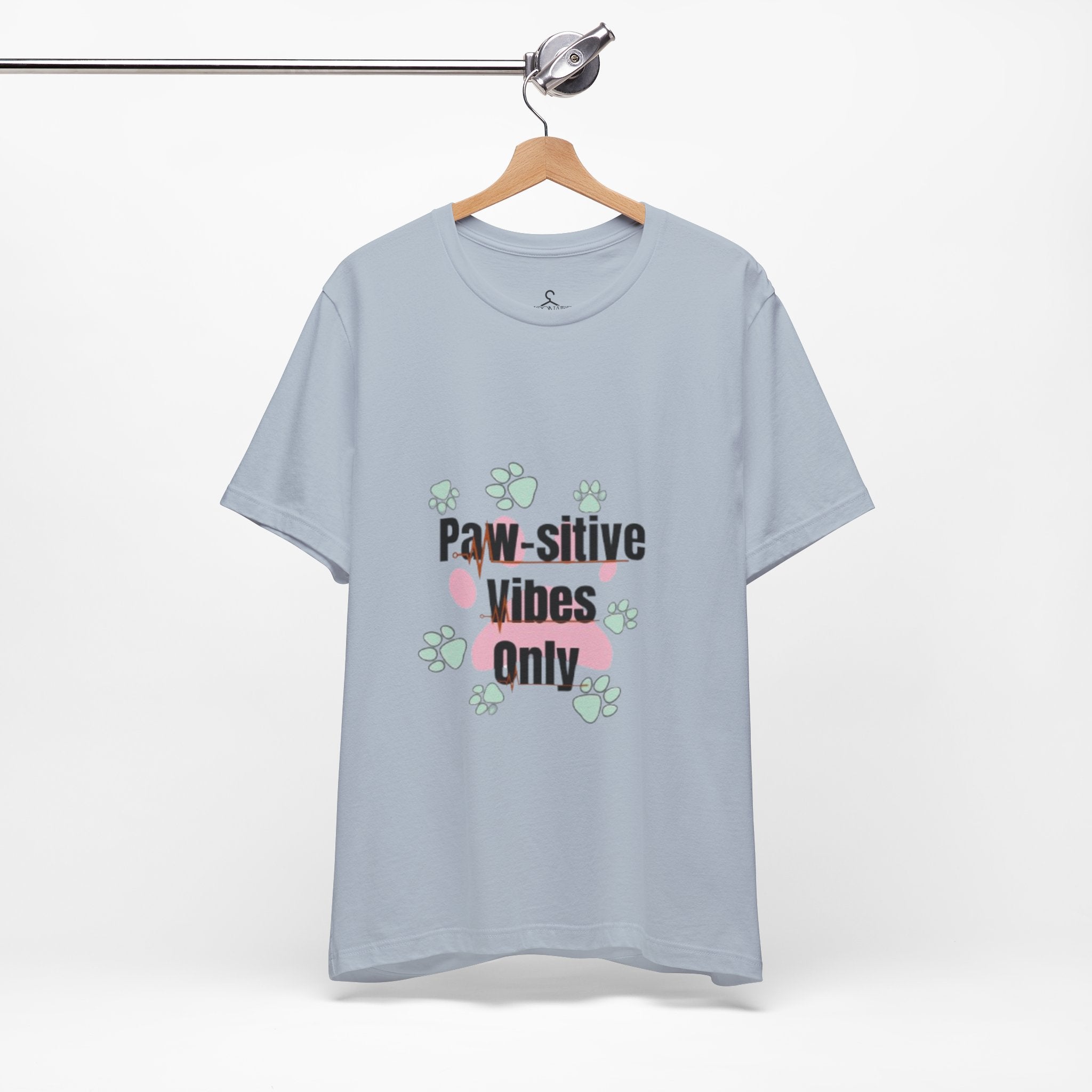 Paw-sitive Vibes T-Shirt – Cute Paws Graphic Tee for Pet Lovers