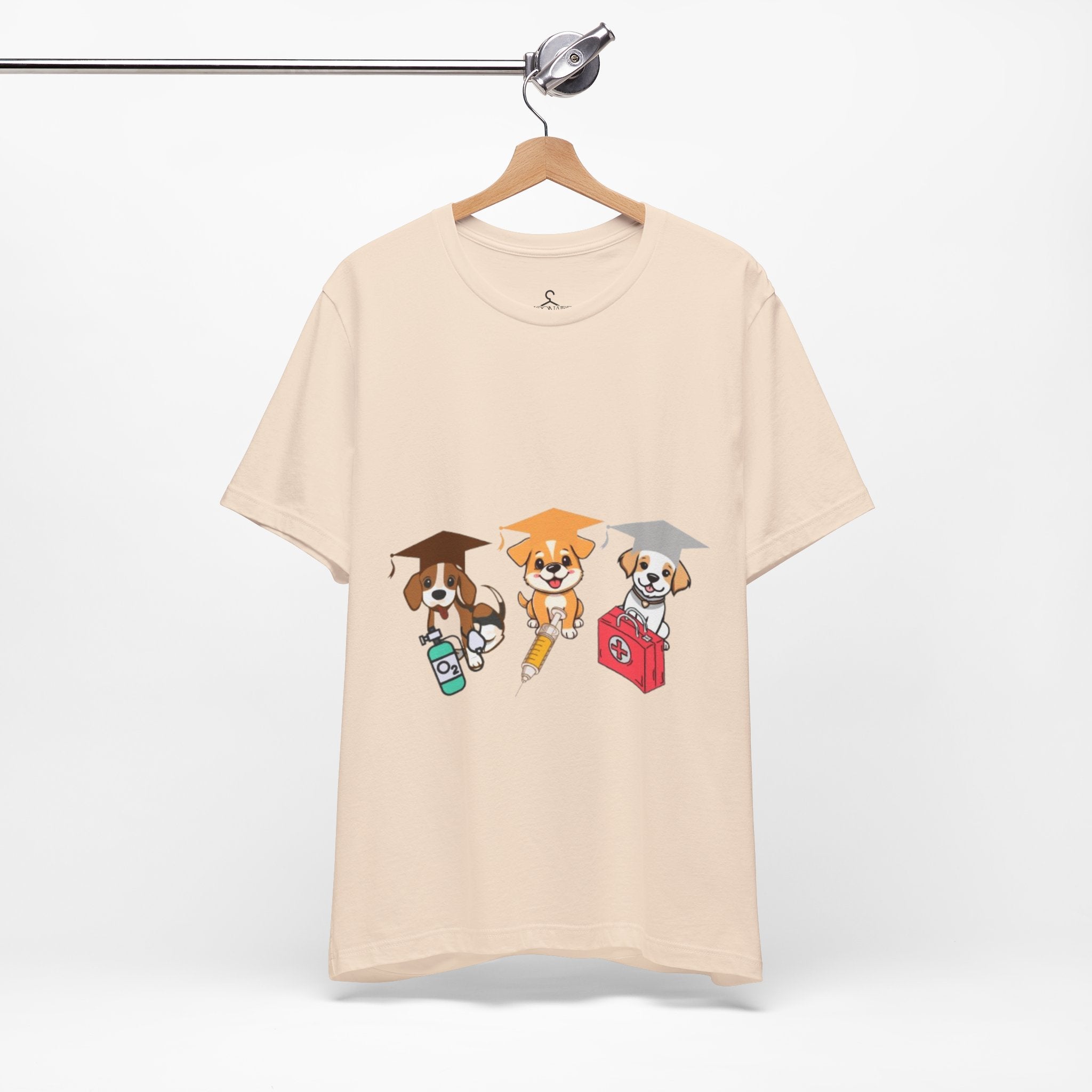 Three Dogs Graphic T-Shirt – Cute Dog Lover Tee