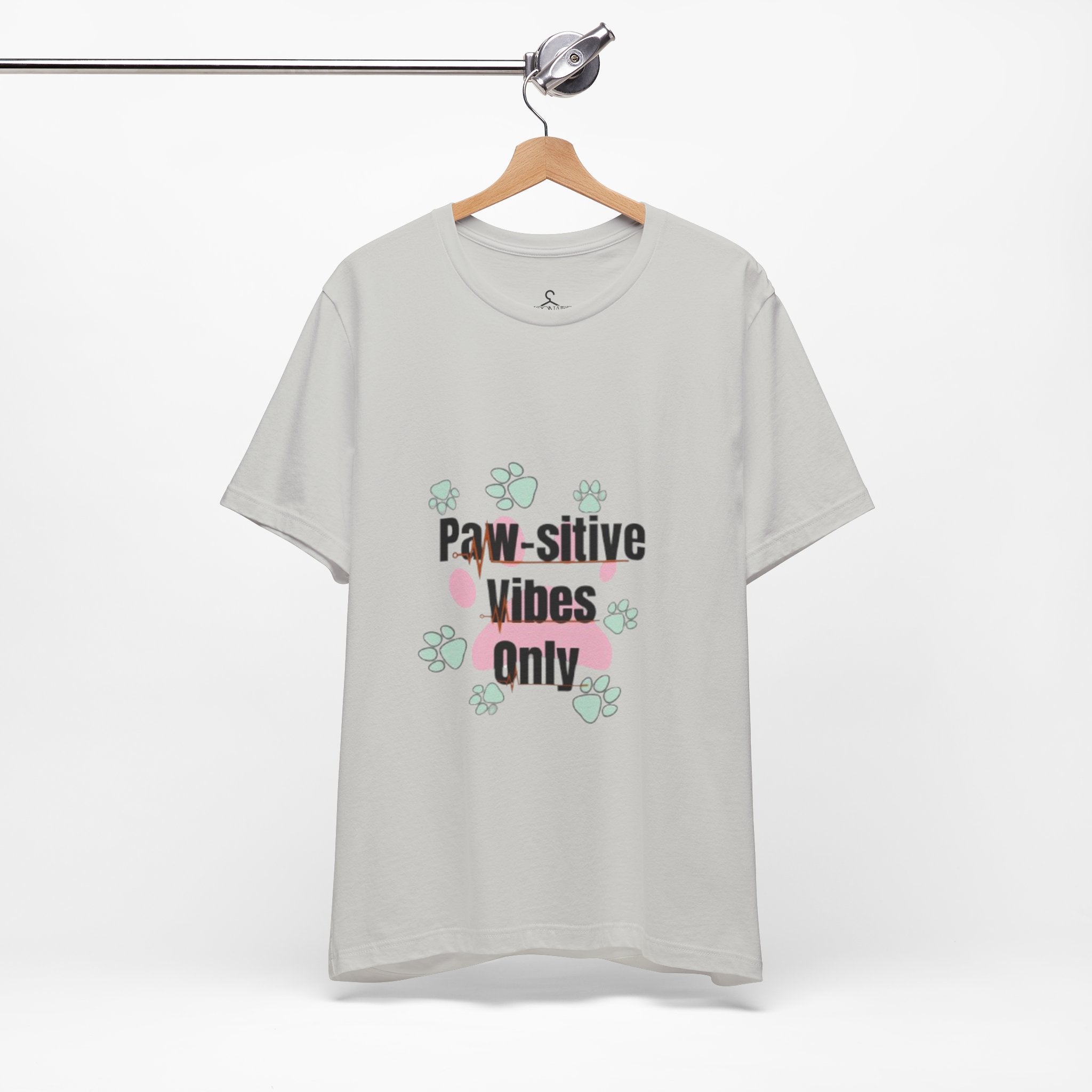 Paw-sitive Vibes T-Shirt – Cute Paws Graphic Tee for Pet Lovers