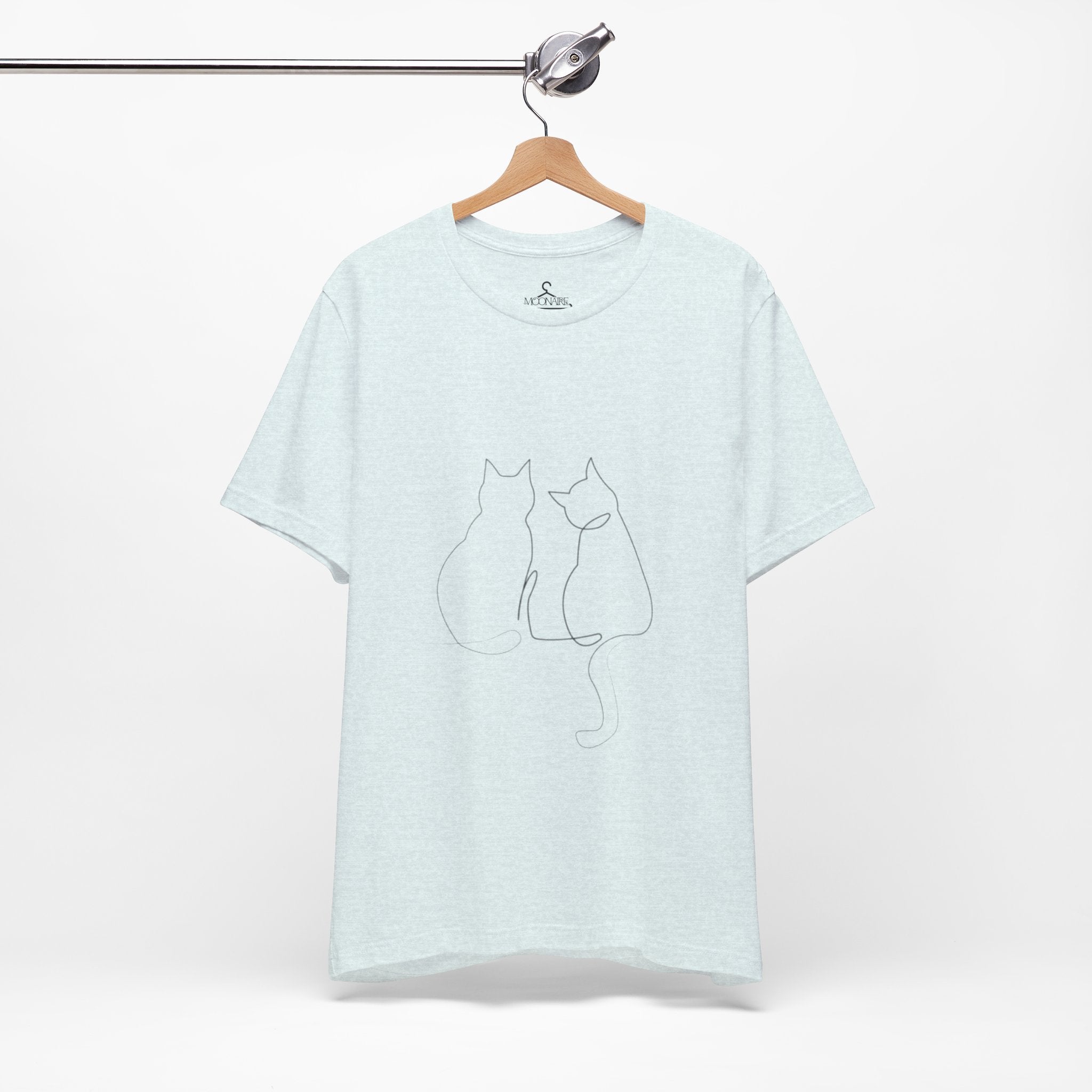 Minimal Cat Outline T-Shirt