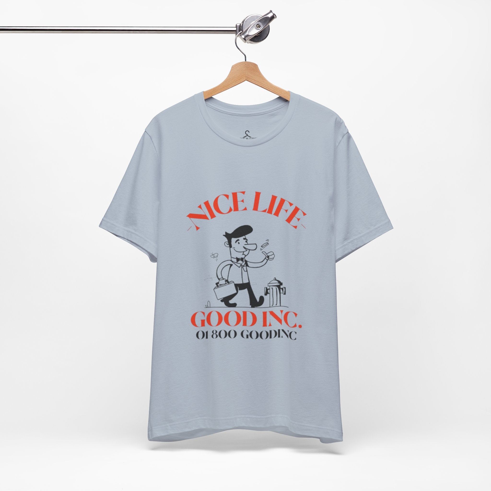 Retro Vintage Nice Life Gooding T-Shirt – Aesthetic Cartoon Graphic Tee