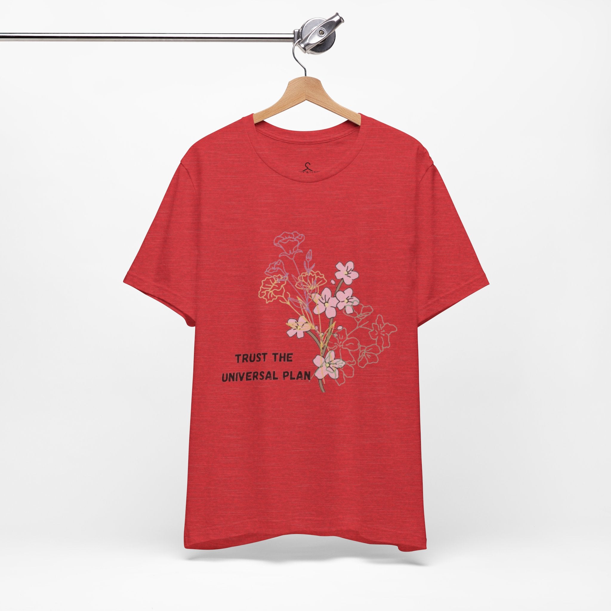 Trust the Universal Plan T-Shirt – Spiritual Flower Positive Vibes Graphic Tee (Unisex)