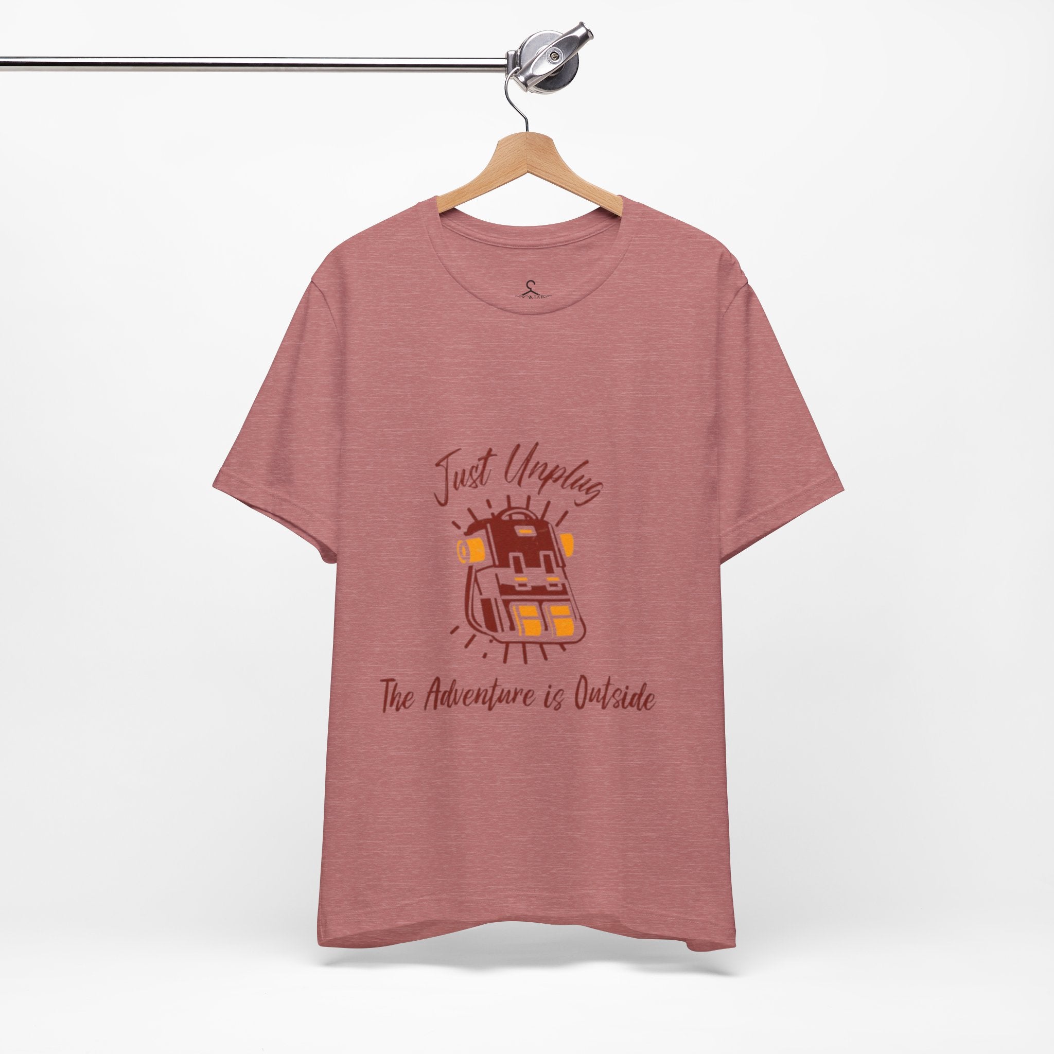 Just Unplug Adventure Is Outside T-Shirt – Outdoor Hiking Camping Tee
