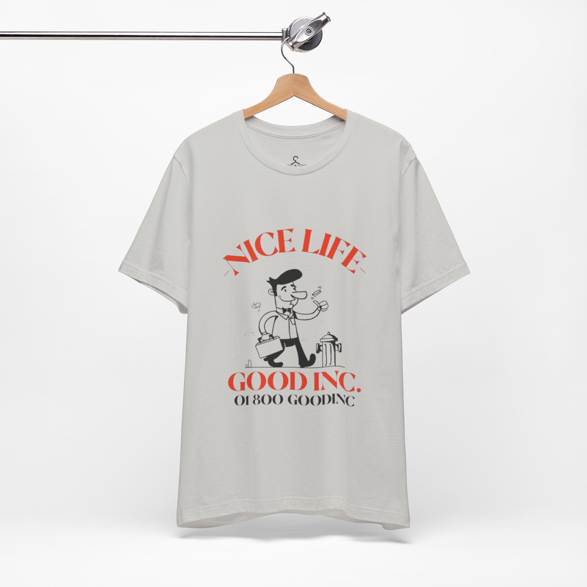 Retro Vintage Nice Life Gooding T-Shirt – Aesthetic Cartoon Graphic Tee