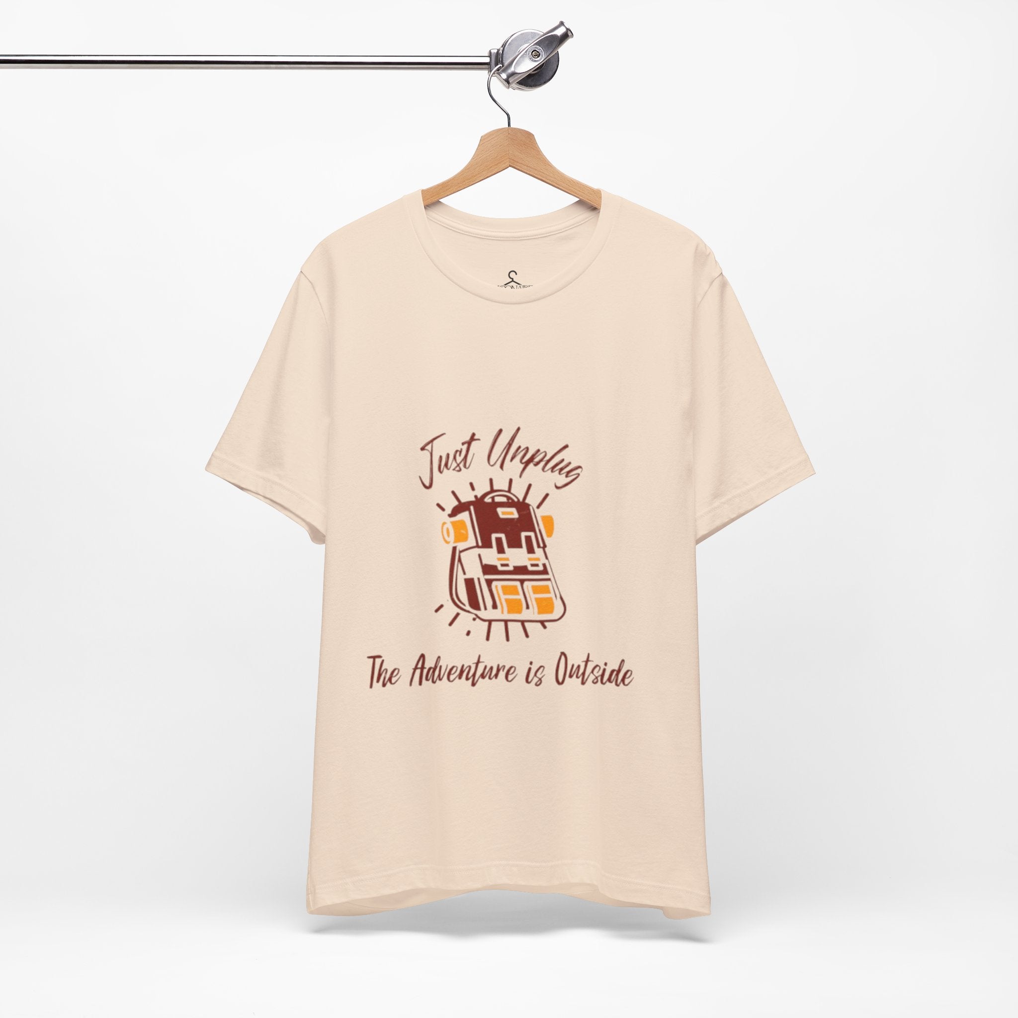 Just Unplug Adventure Is Outside T-Shirt – Outdoor Hiking Camping Tee