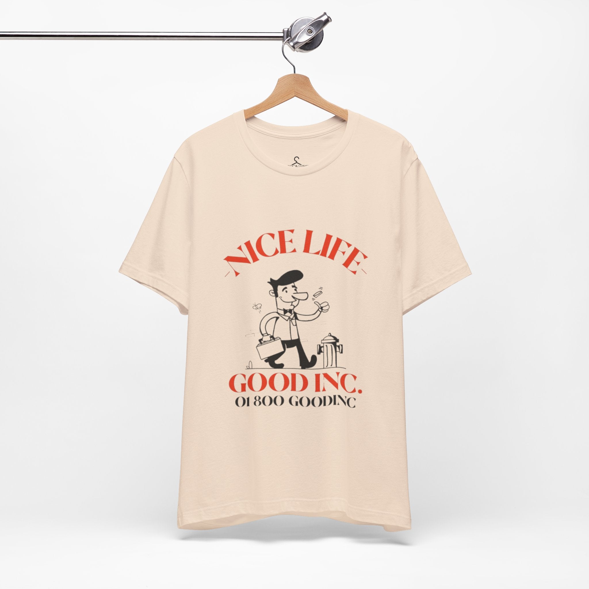 Retro Vintage Nice Life Gooding T-Shirt – Aesthetic Cartoon Graphic Tee