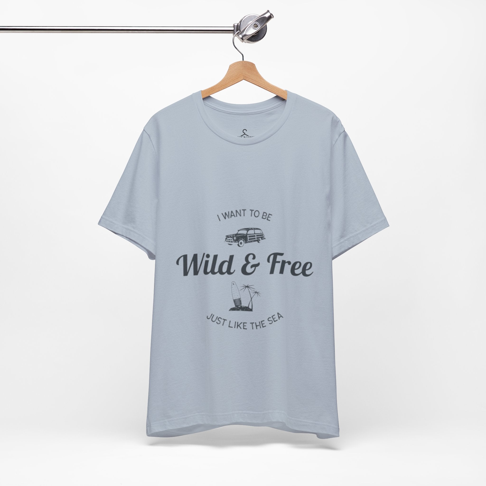 Wild and Free Adventure T-Shirt – Vintage Car & Tree Outdoor Graphic Tee