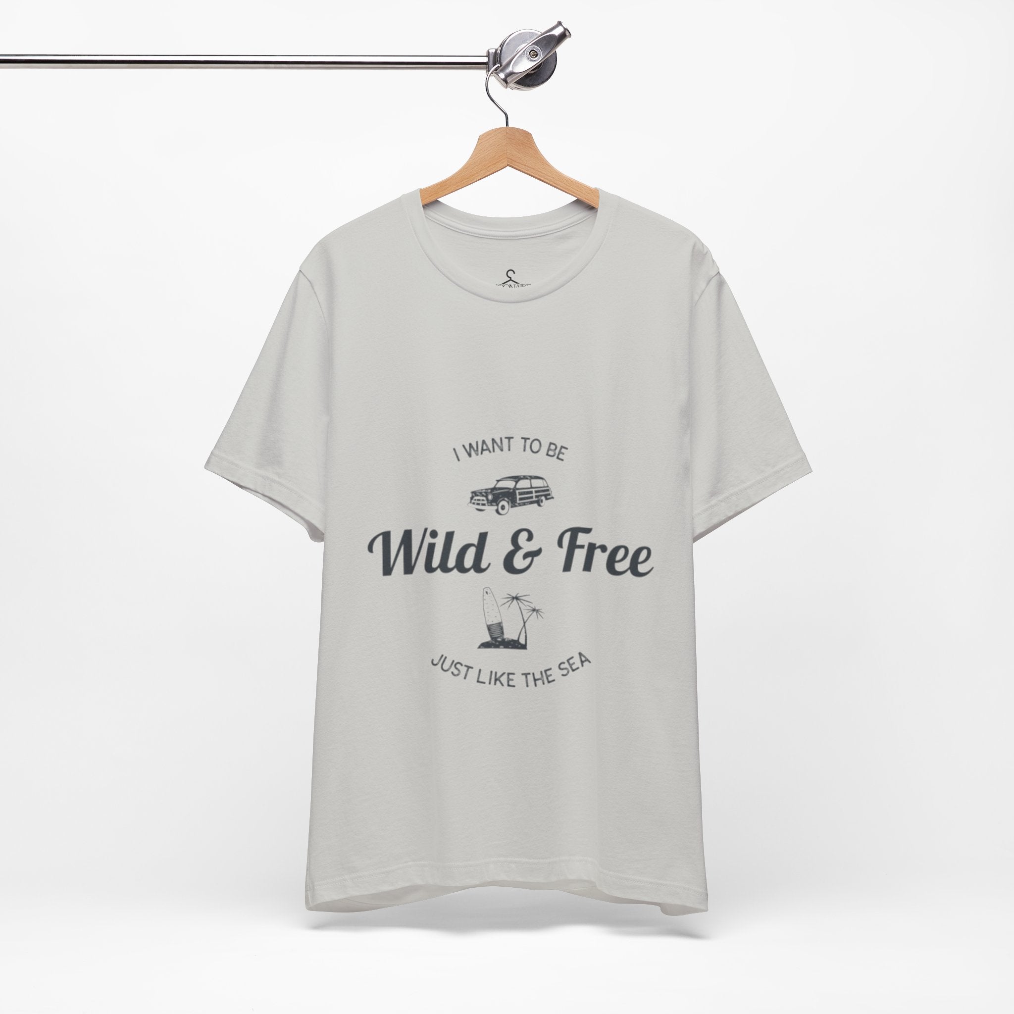 Wild and Free Adventure T-Shirt – Vintage Car & Tree Outdoor Graphic Tee