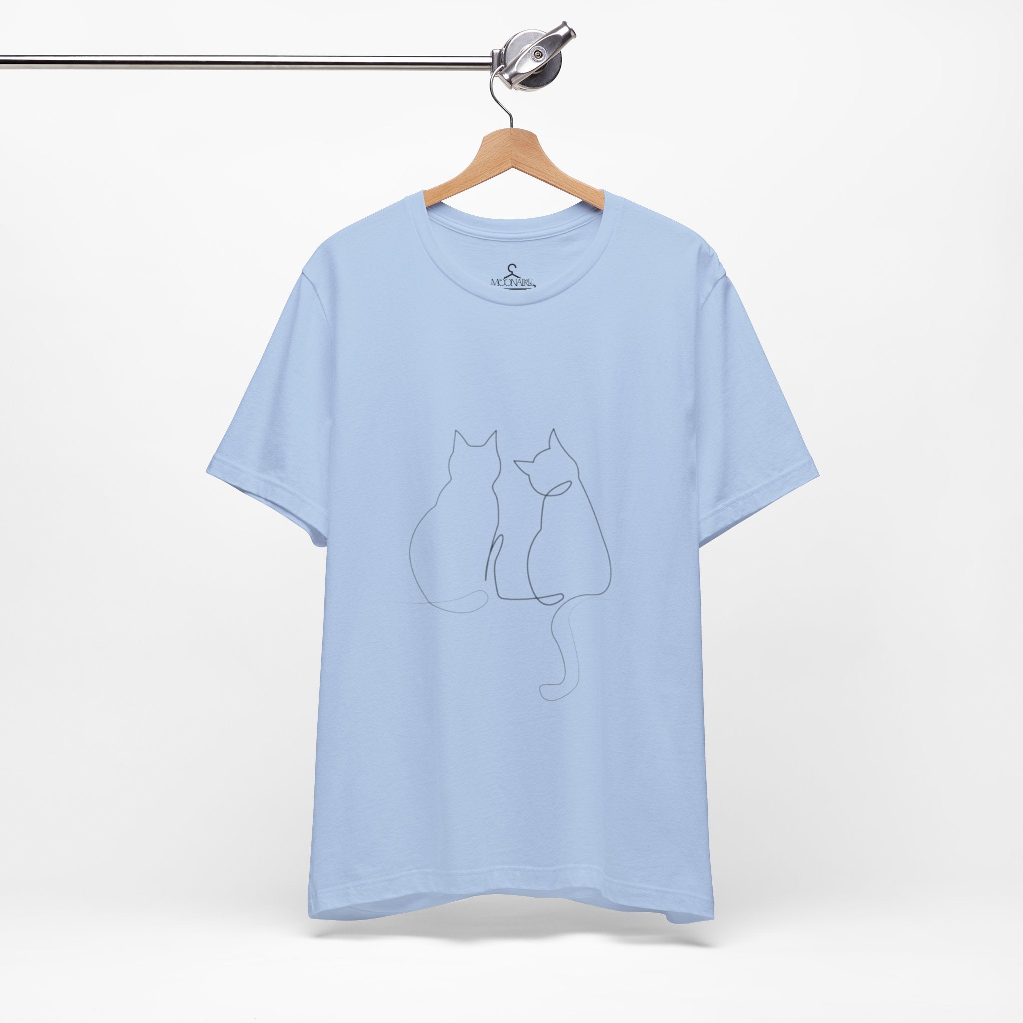 Minimal Cat Outline T-Shirt