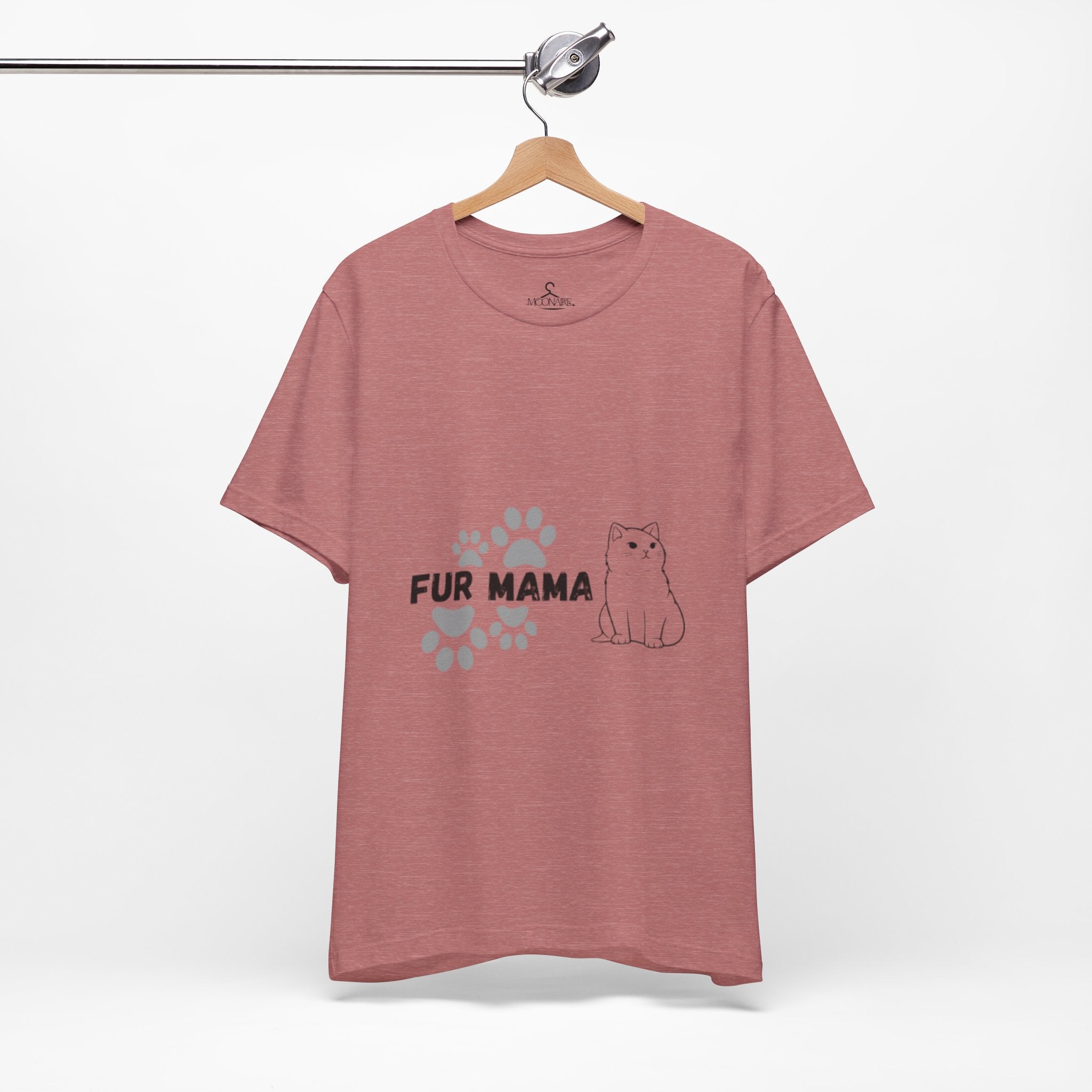 Fur Mama T-Shirt-Cute Cat Lover Tee for Pet Moms