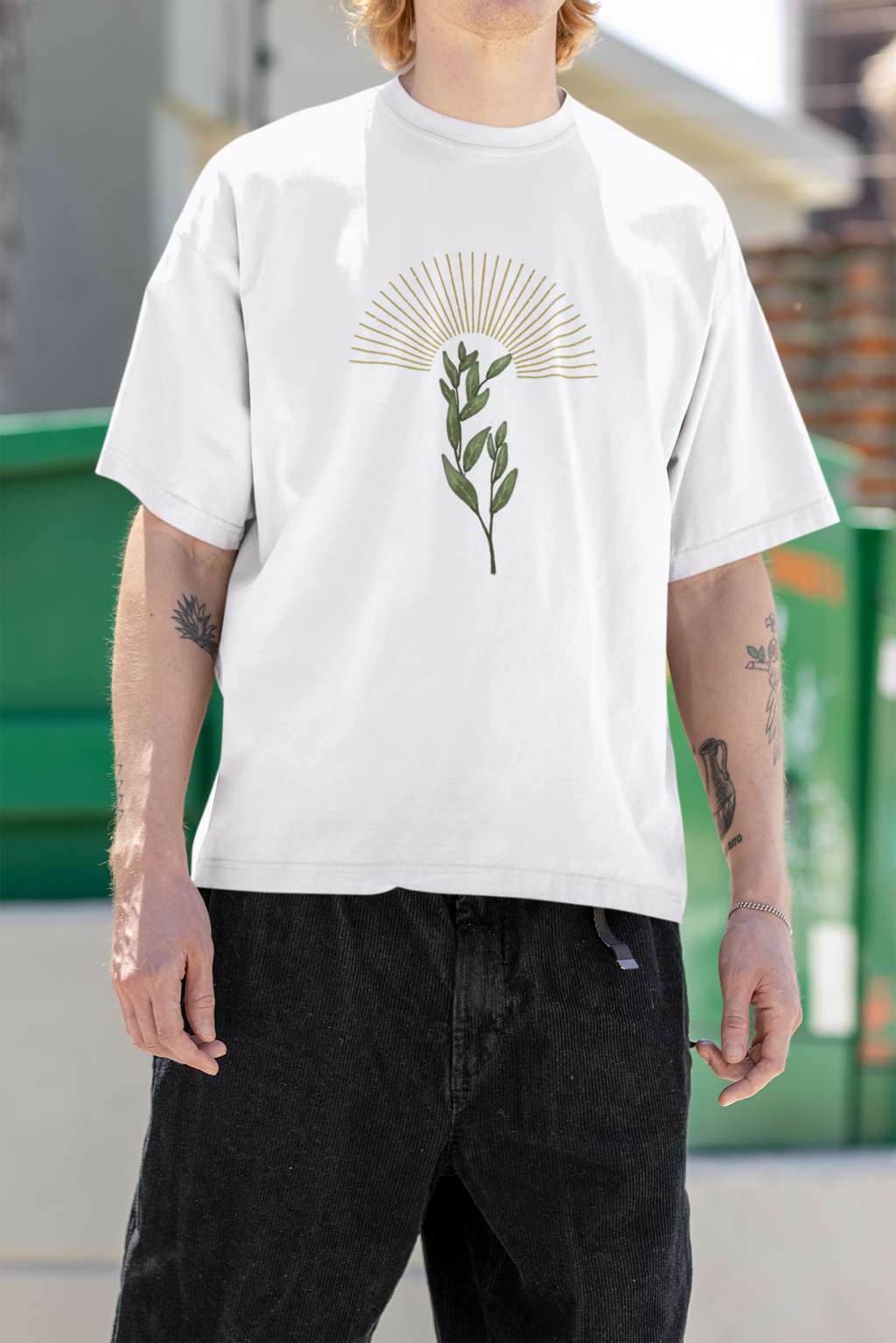 Positive Vibes Flower T-Shirt – Aesthetic Boho Graphic Tee (Unisex)