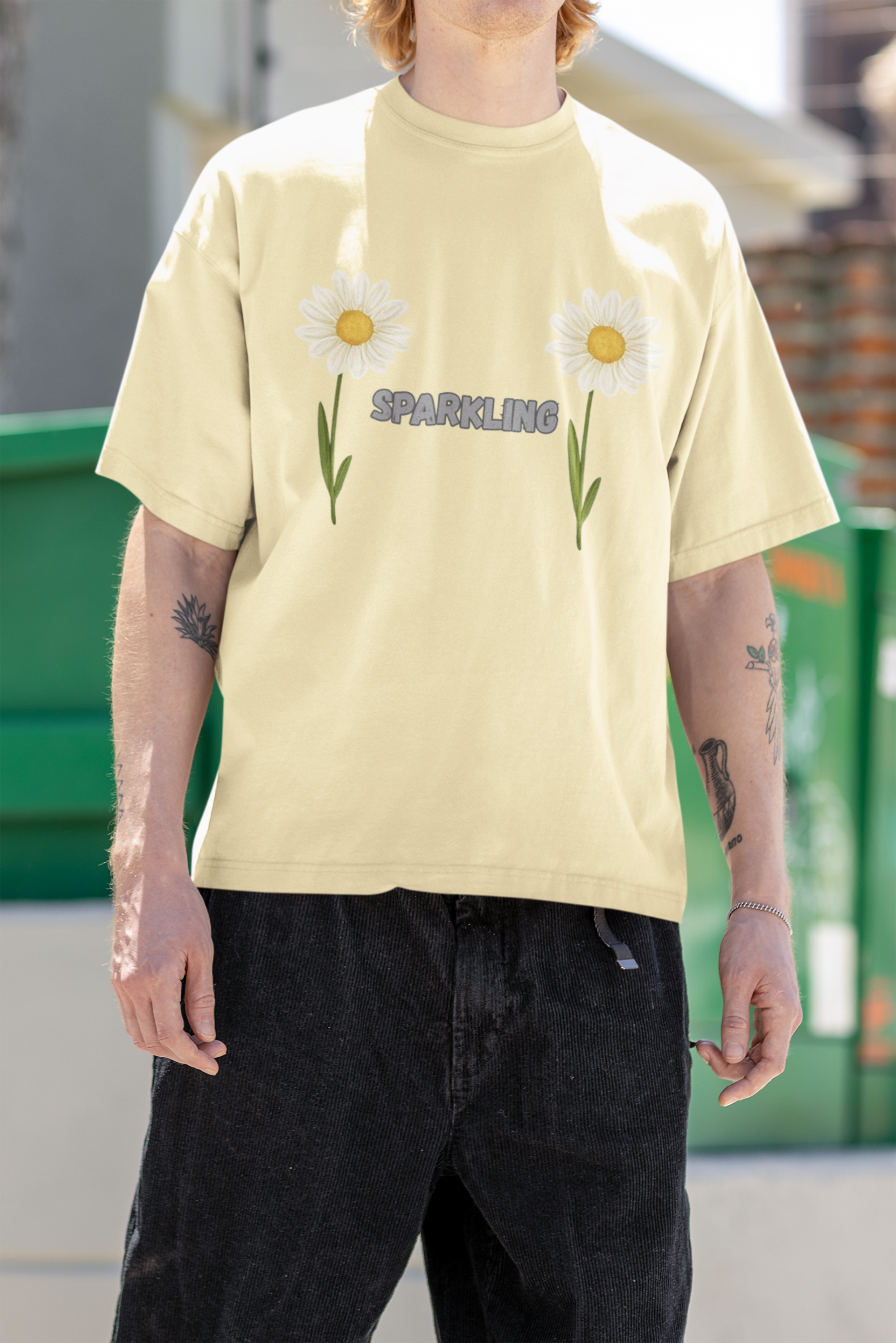 Sparkling Flower T-Shirt – Positive Vibes Aesthetic Graphic Tee (Unisex)