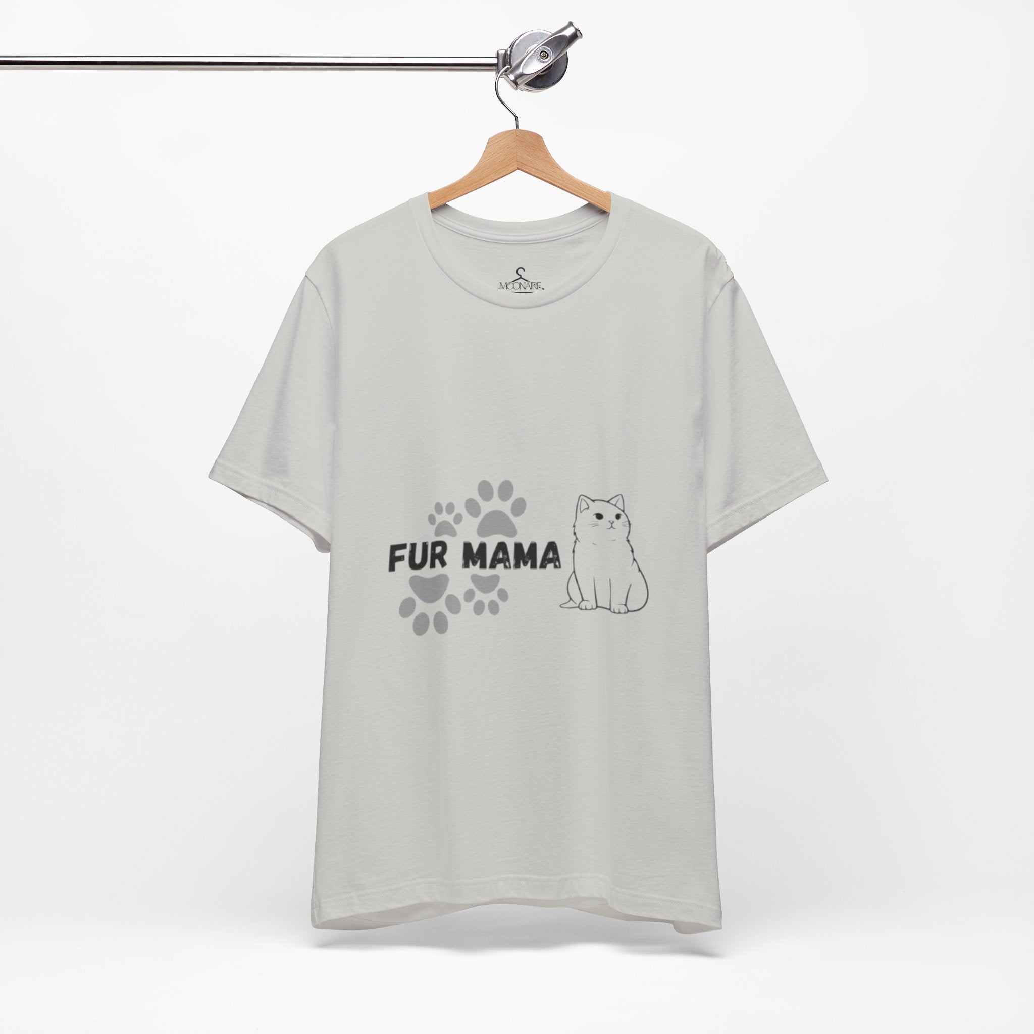Fur Mama T-Shirt-Cute Cat Lover Tee for Pet Moms