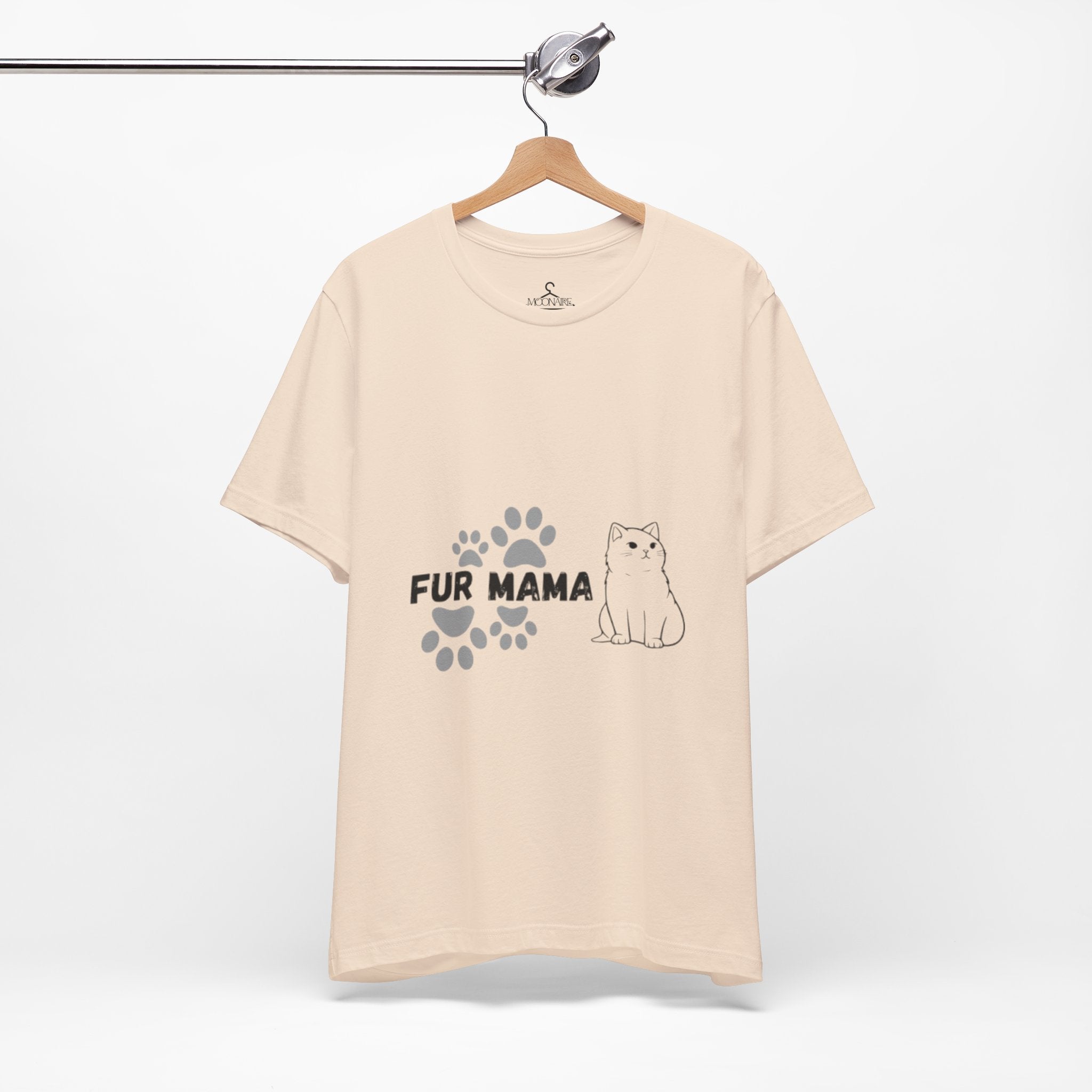 Fur Mama T-Shirt-Cute Cat Lover Tee for Pet Moms