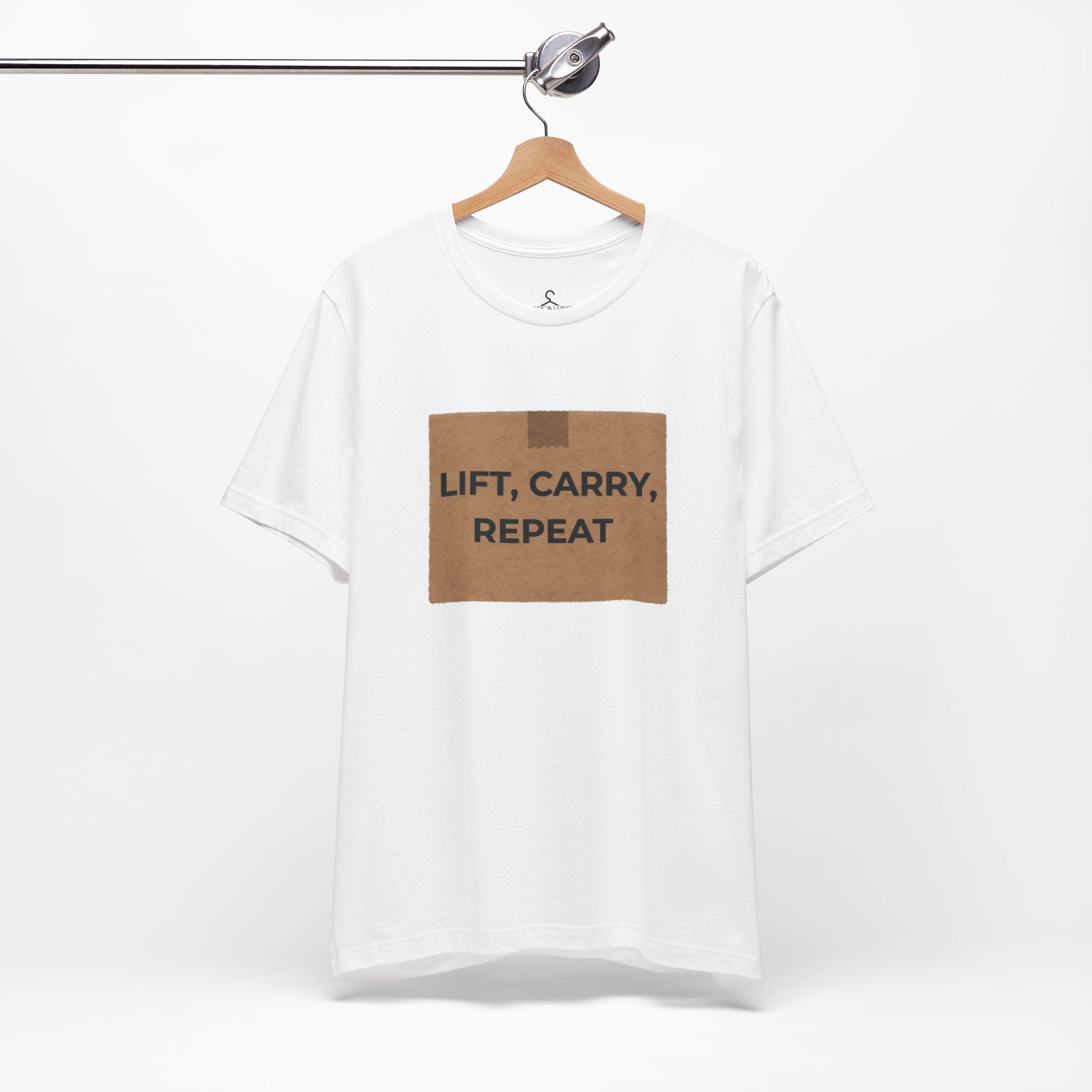 Lift Carry Repeat T-Shirt – Strength Training Fitness Graphic Tee (Unisex)